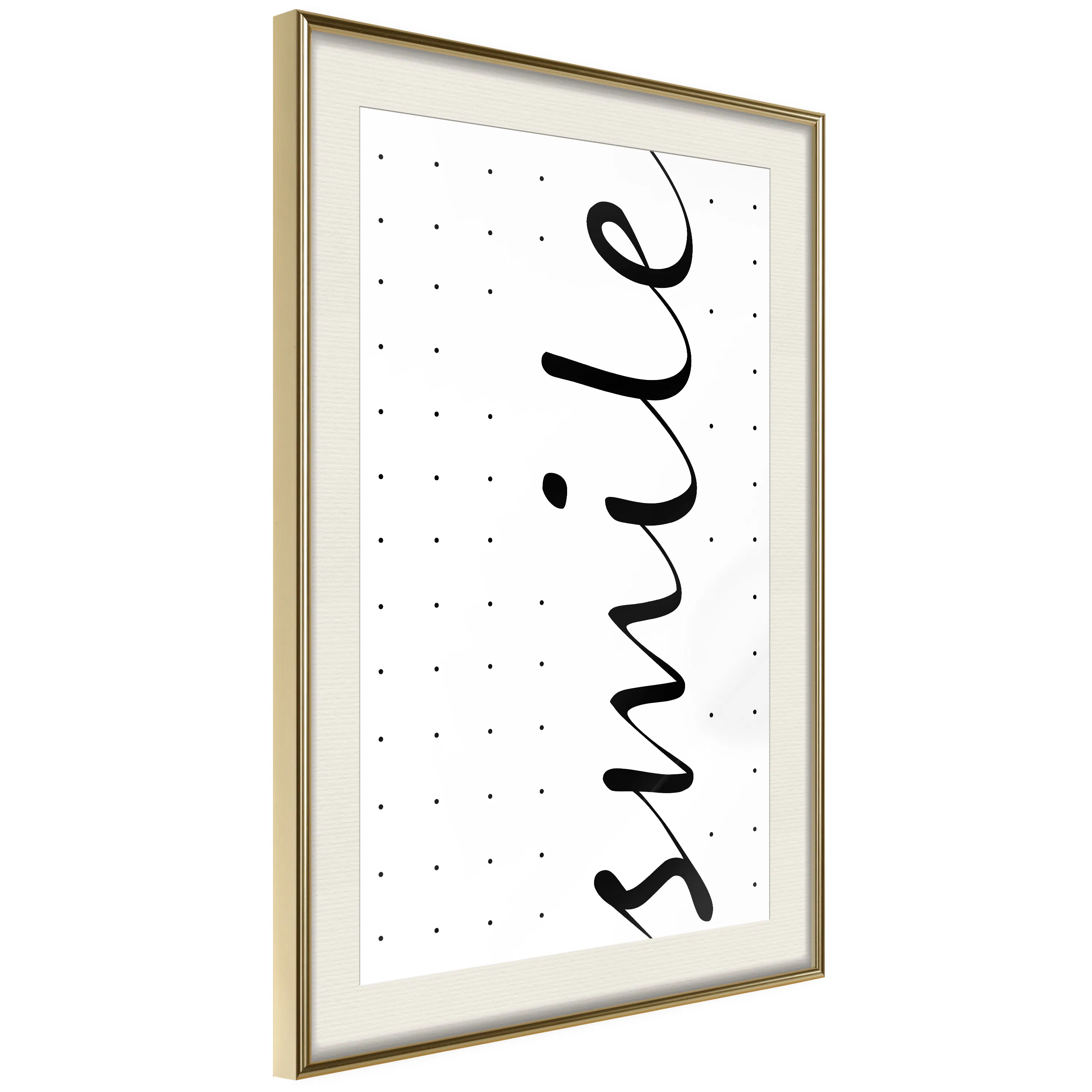 Poster Artgeist Affisch Black and White Smile