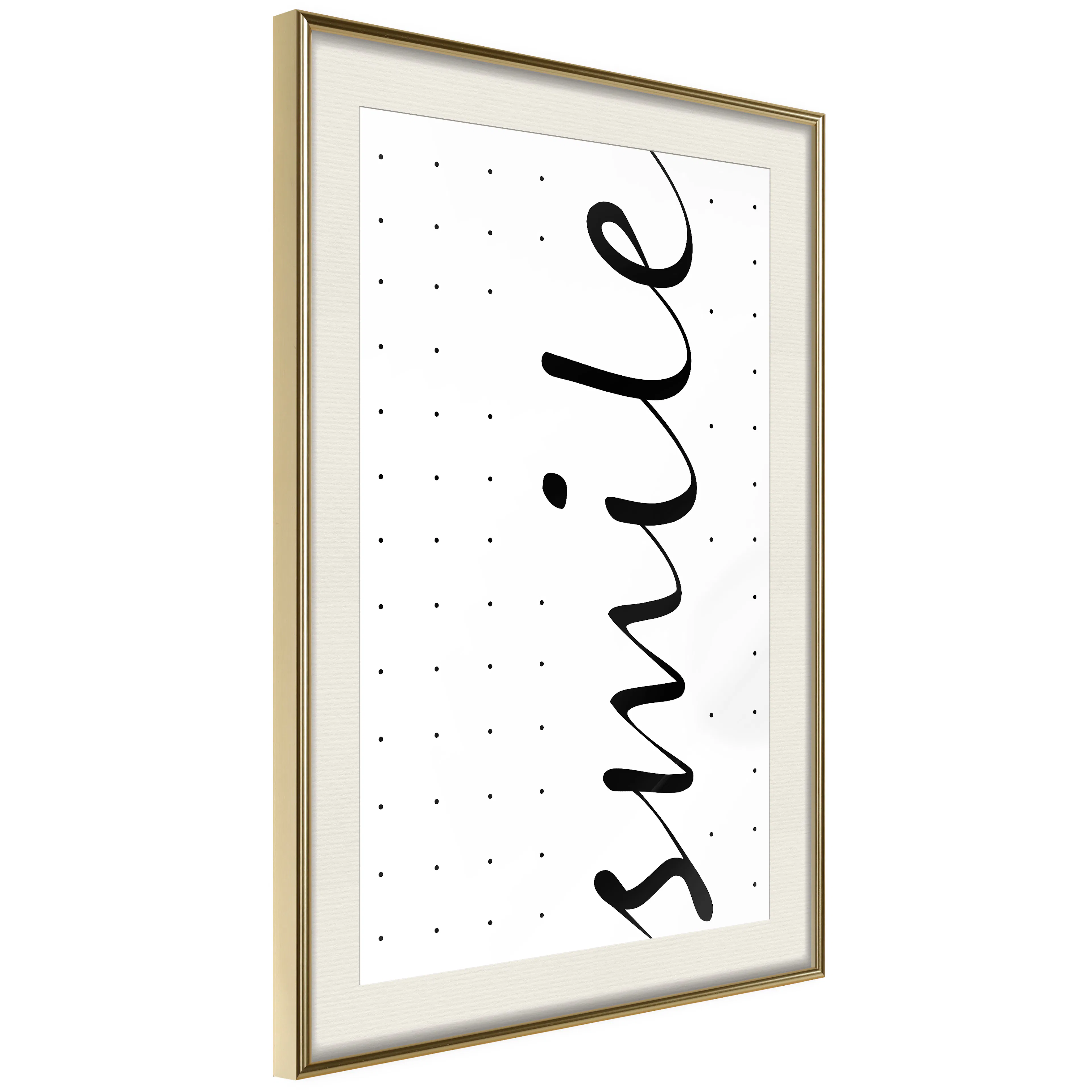 Poster Artgeist Affisch Black and White Smile