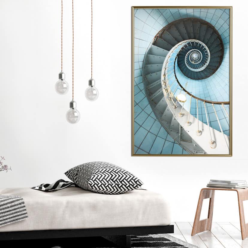 Poster Artgeist Affisch Fibonacci Stairs