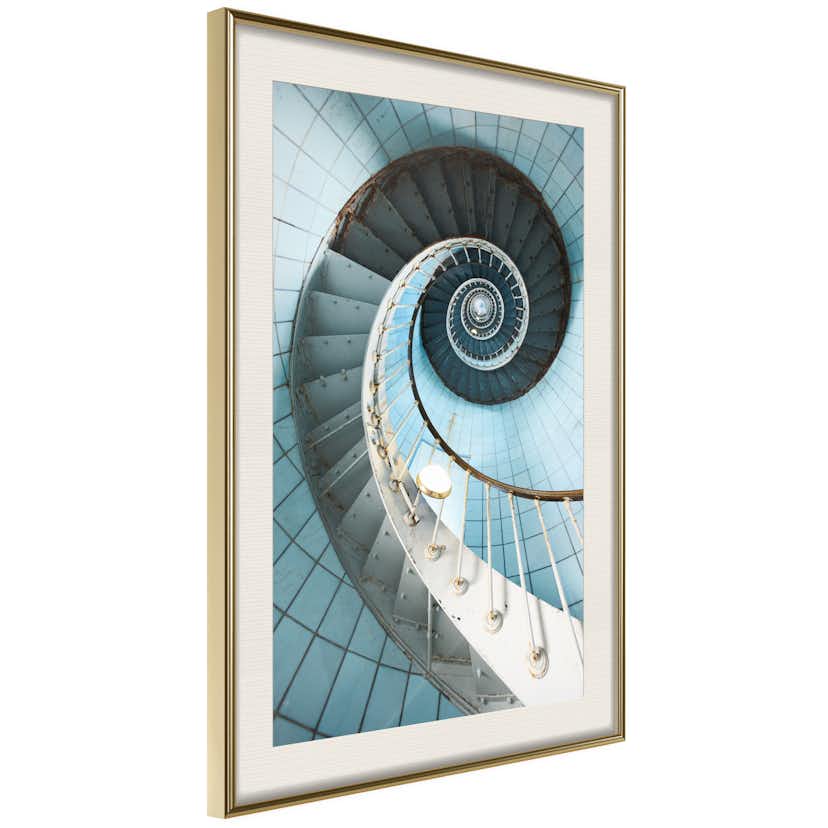 Poster Artgeist Affisch Fibonacci Stairs