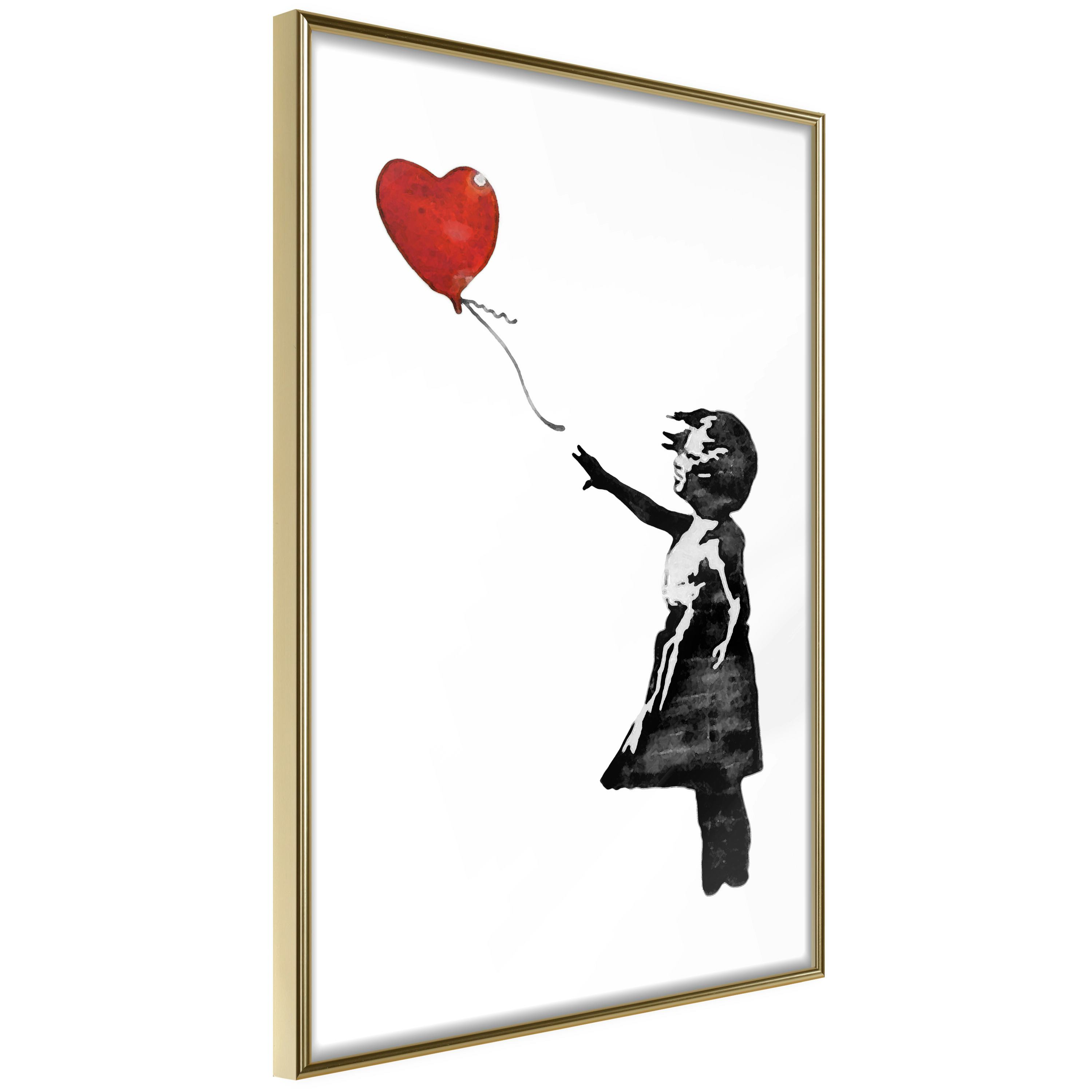Poster Artgeist Affisch Banksy Girl with Balloon