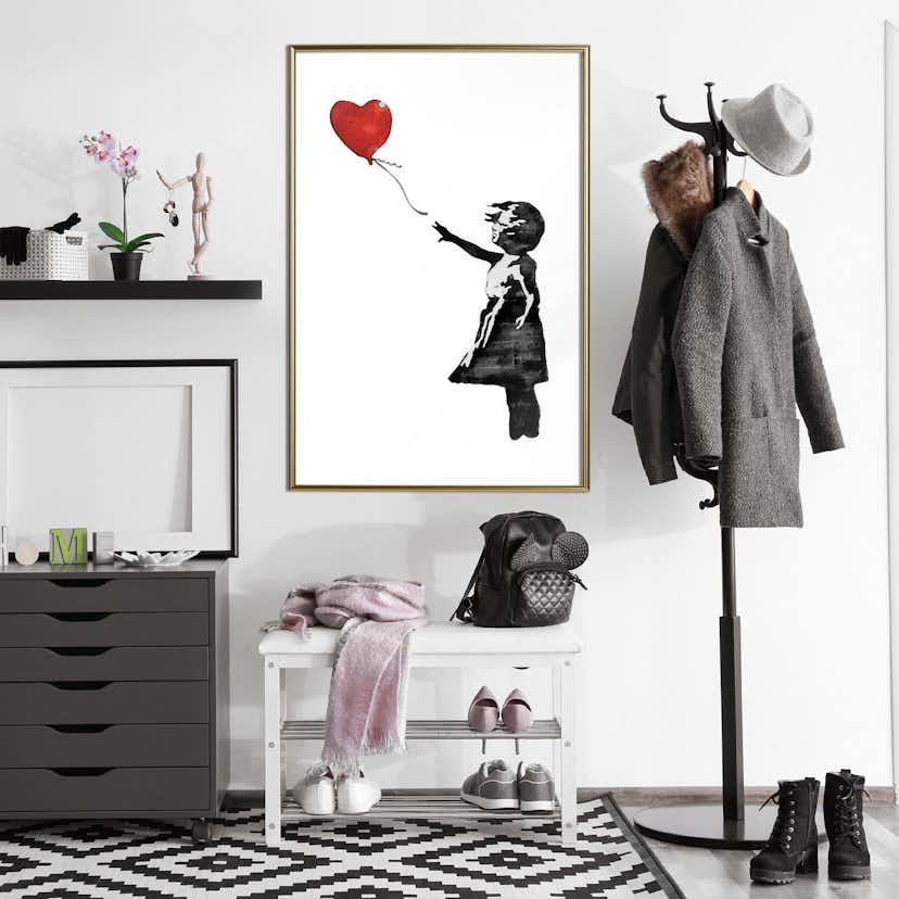 Poster Artgeist Affisch Banksy Girl with Balloon