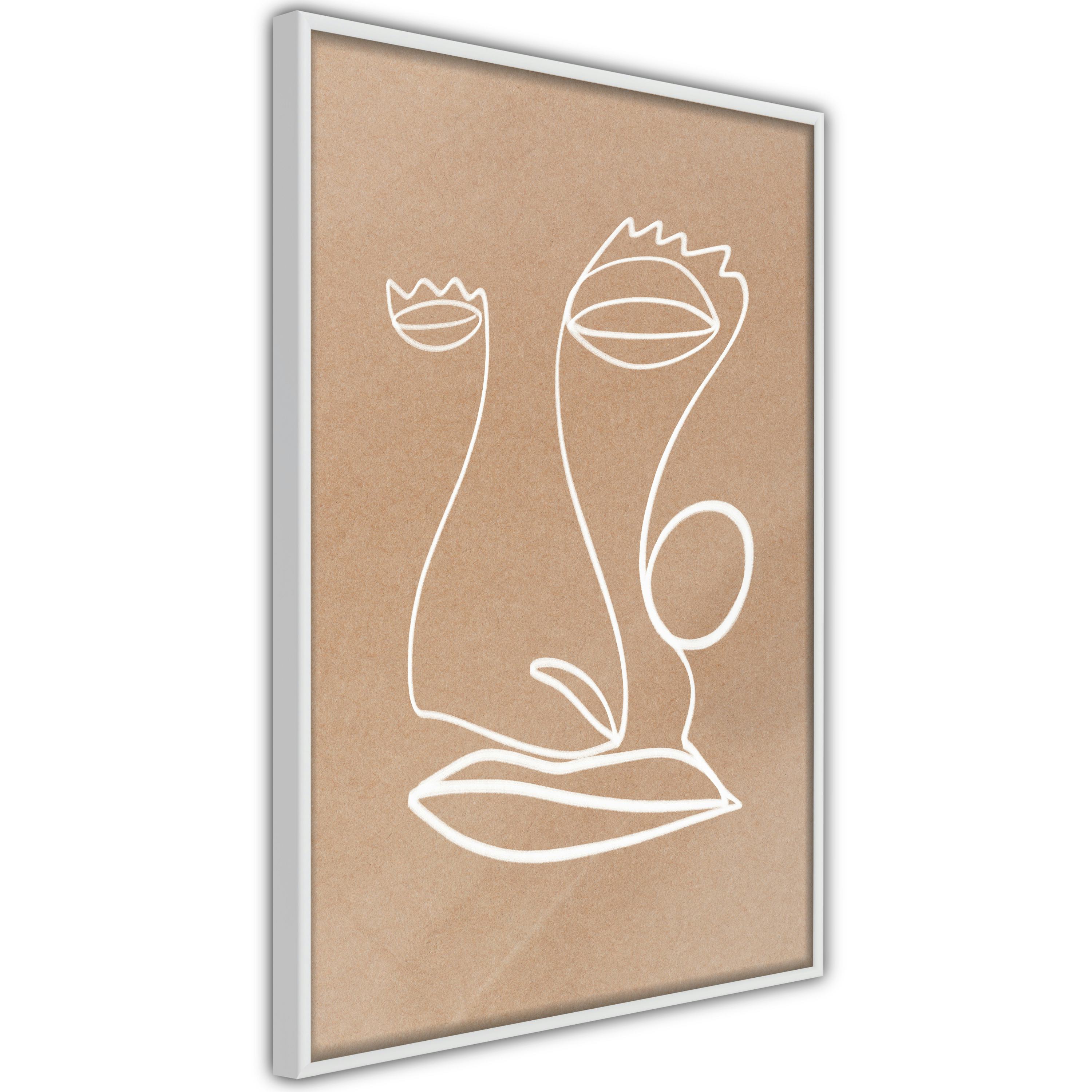 Poster Artgeist Affisch White Portrait