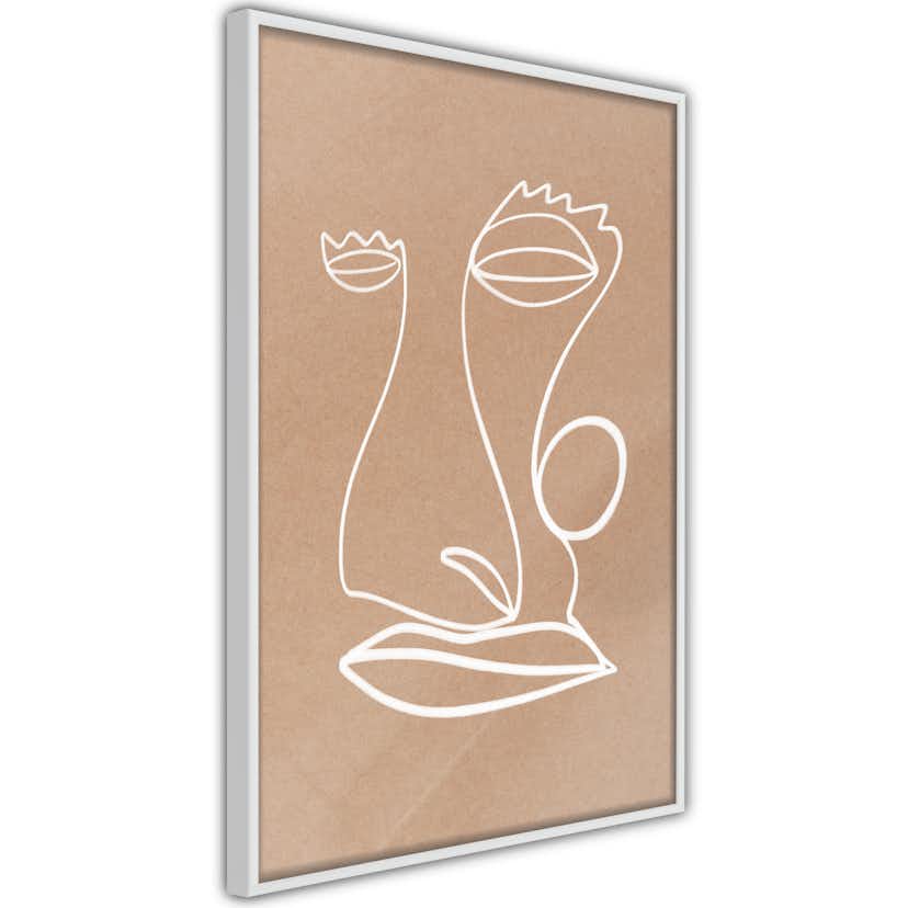 Poster Artgeist Affisch White Portrait