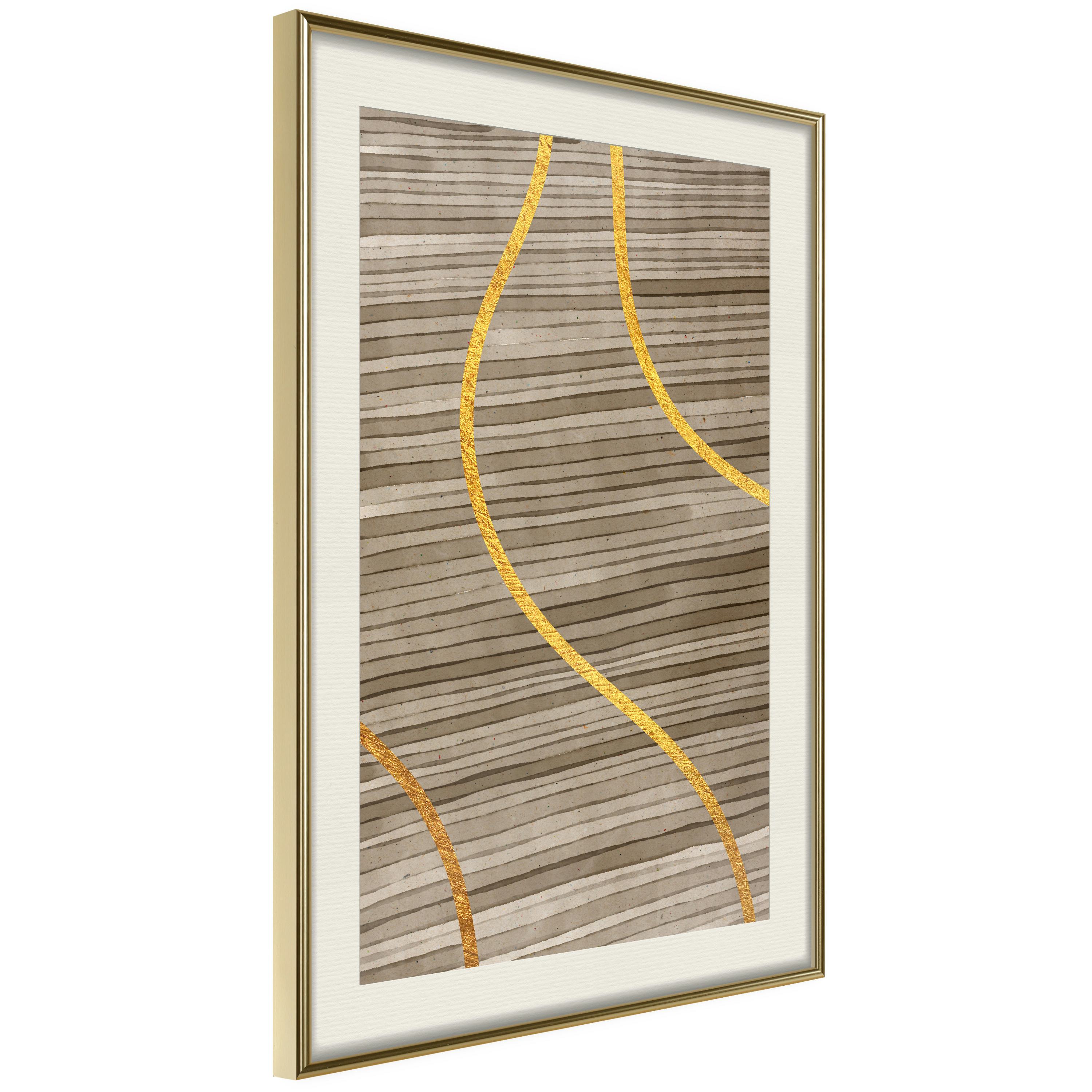 Poster Artgeist Affisch Watercolour and Gold