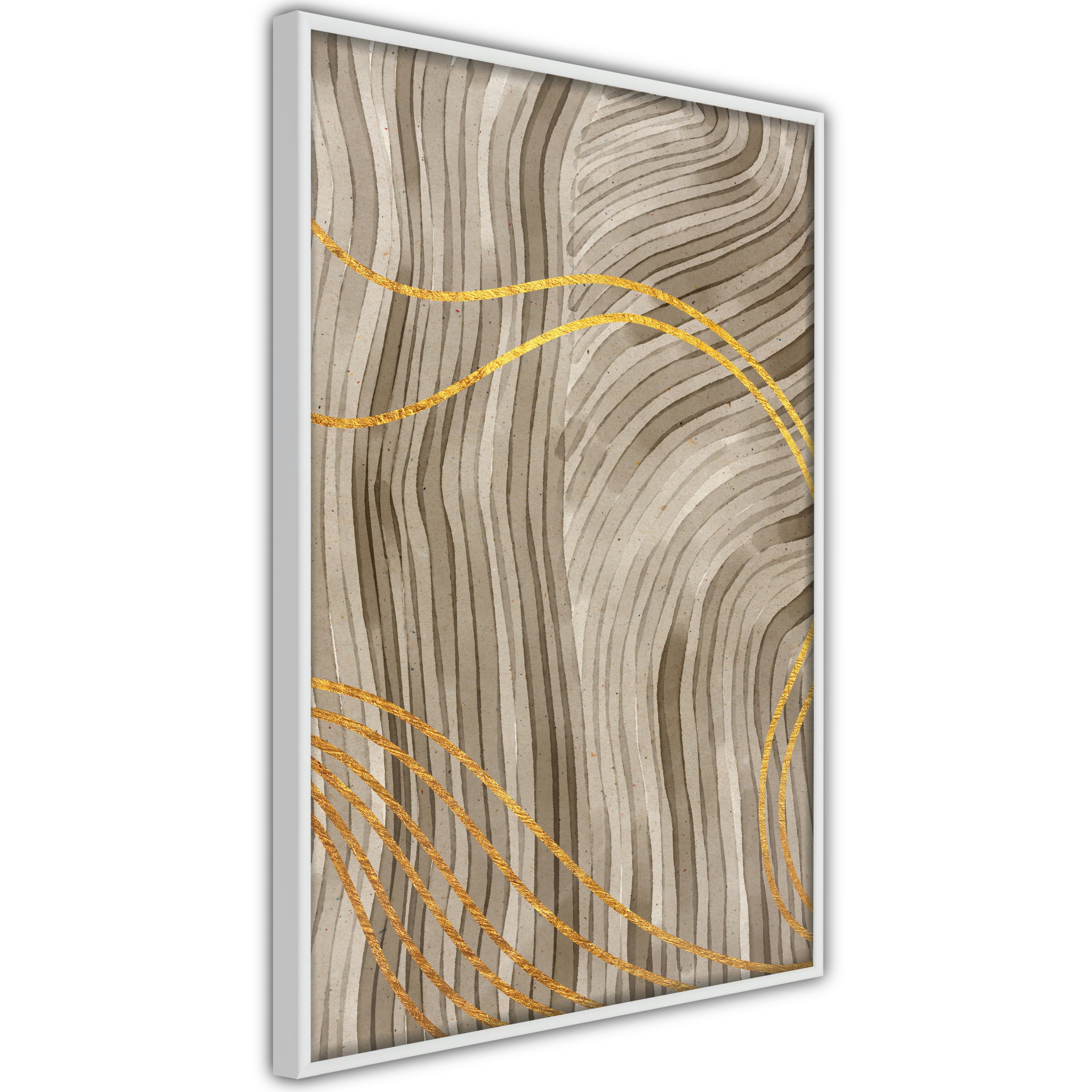 Poster Artgeist Affisch Golden Waves