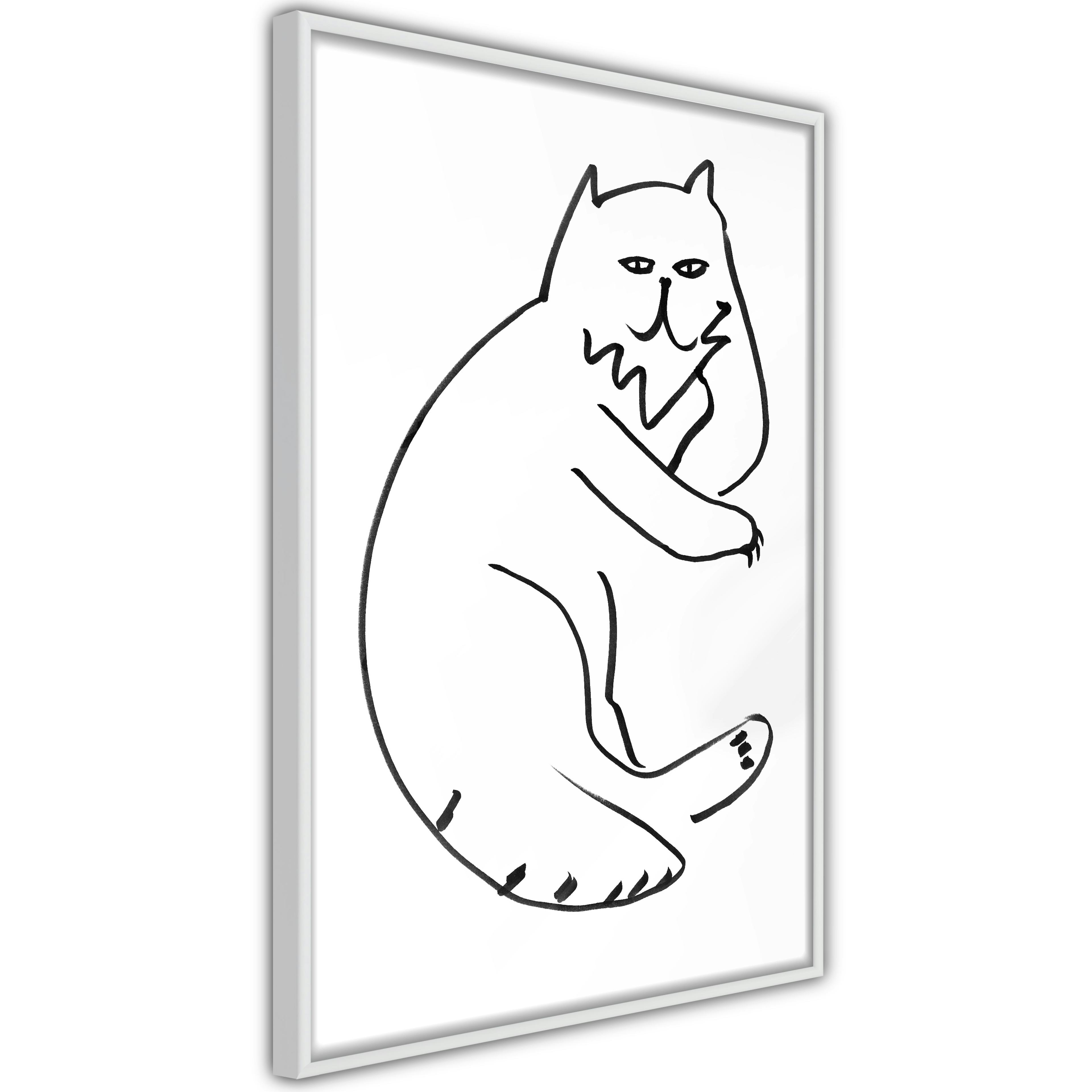 Poster Artgeist Affisch Cat Relaxing