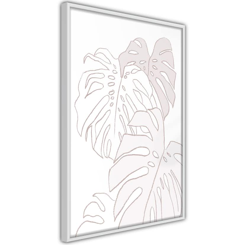 Poster Artgeist Affisch Cream Monstera