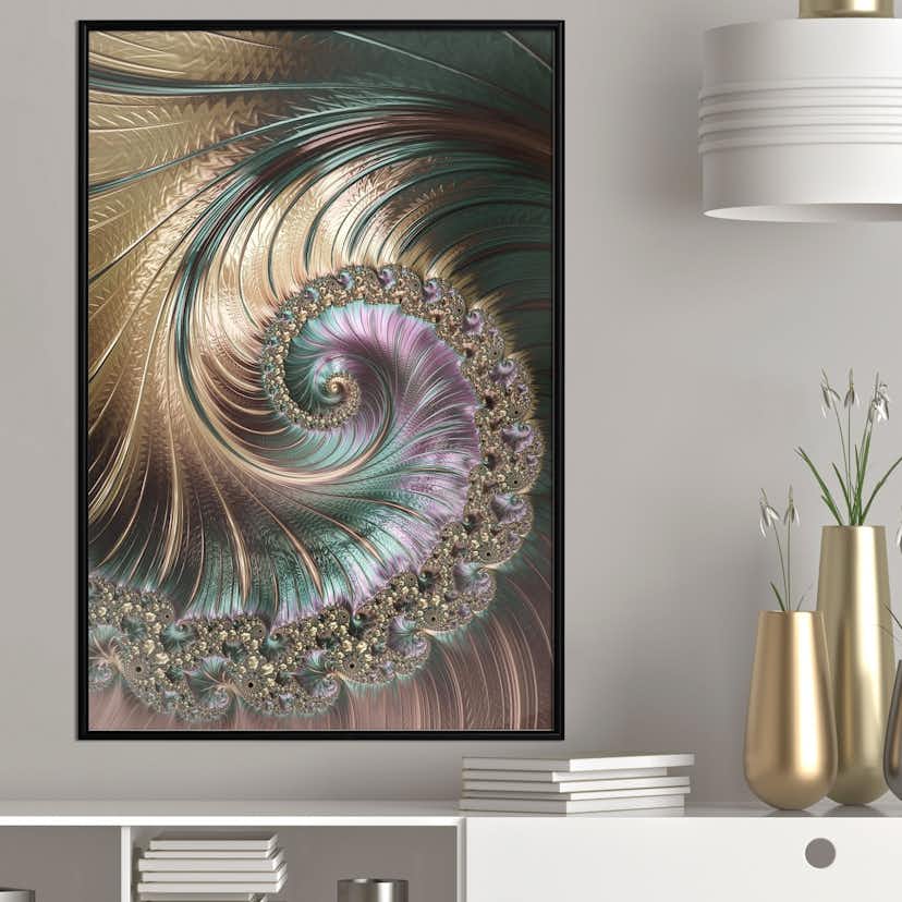 Poster Artgeist Affisch Fractal Swirl