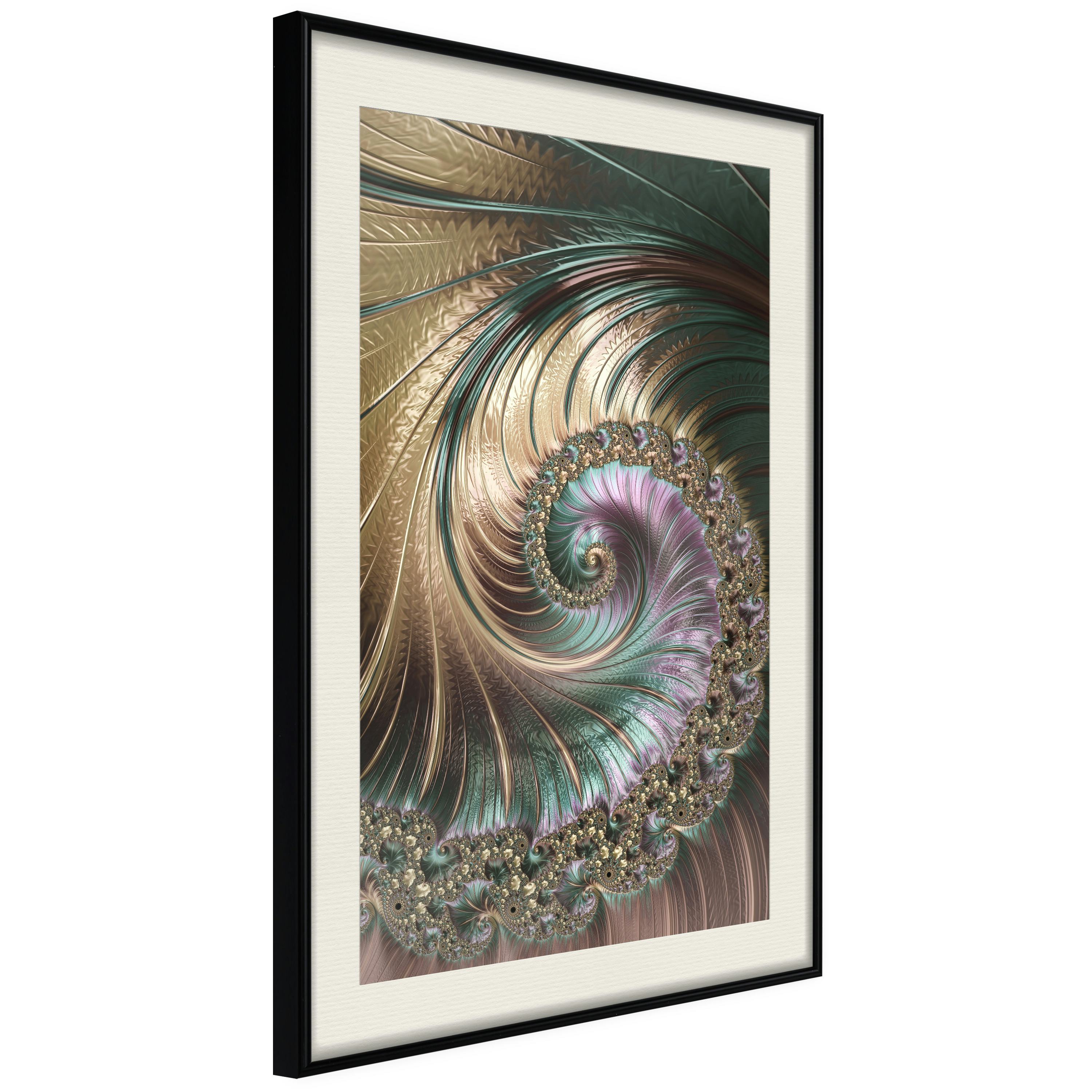 Poster Artgeist Affisch Fractal Swirl