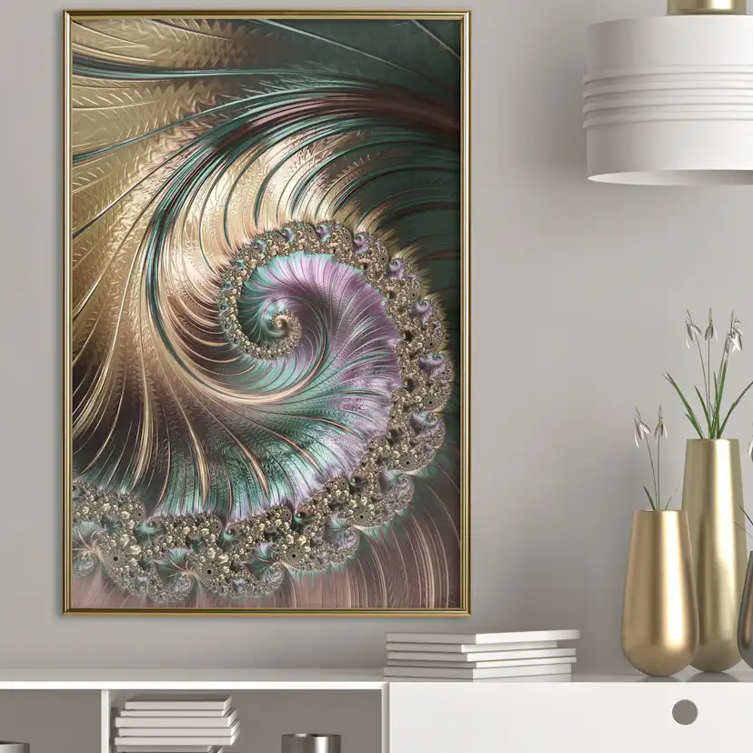 Poster Artgeist Affisch Fractal Swirl
