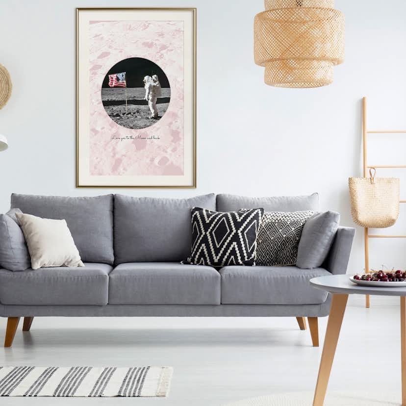 Poster Artgeist Affisch Love You to the Moon and Back