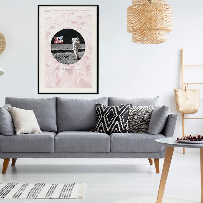 Poster Artgeist Affisch Love You to the Moon and Back