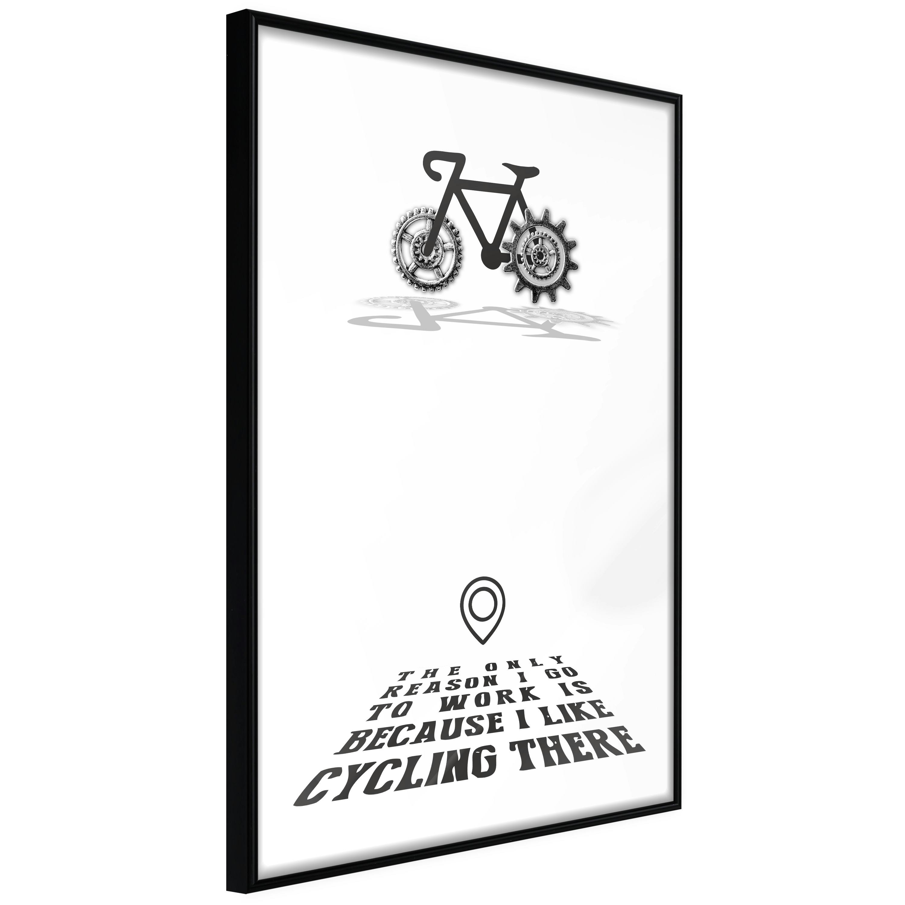 Poster Artgeist Affisch I like Cycling