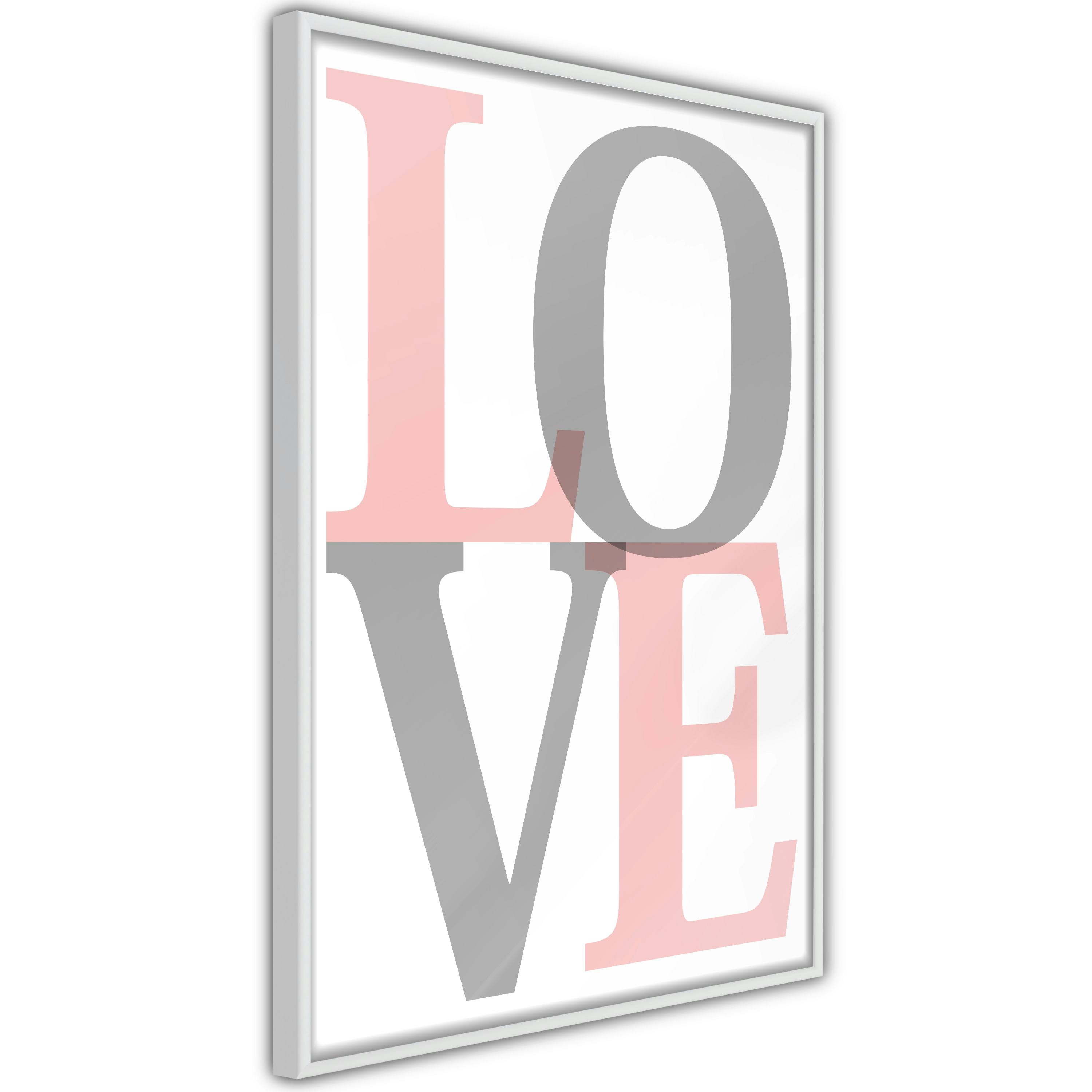 Poster Artgeist Affisch Grey Love