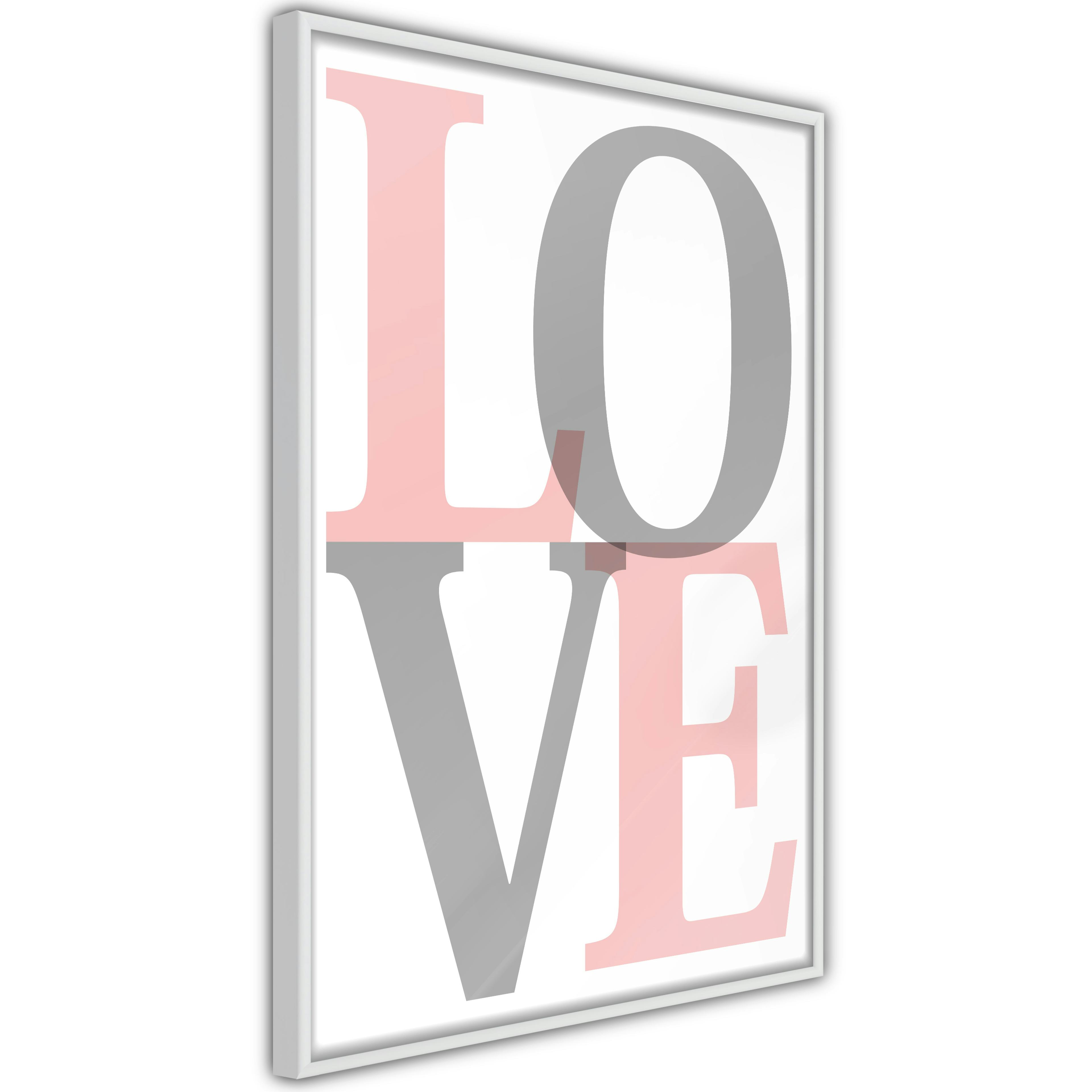 Poster Artgeist Affisch Grey Love