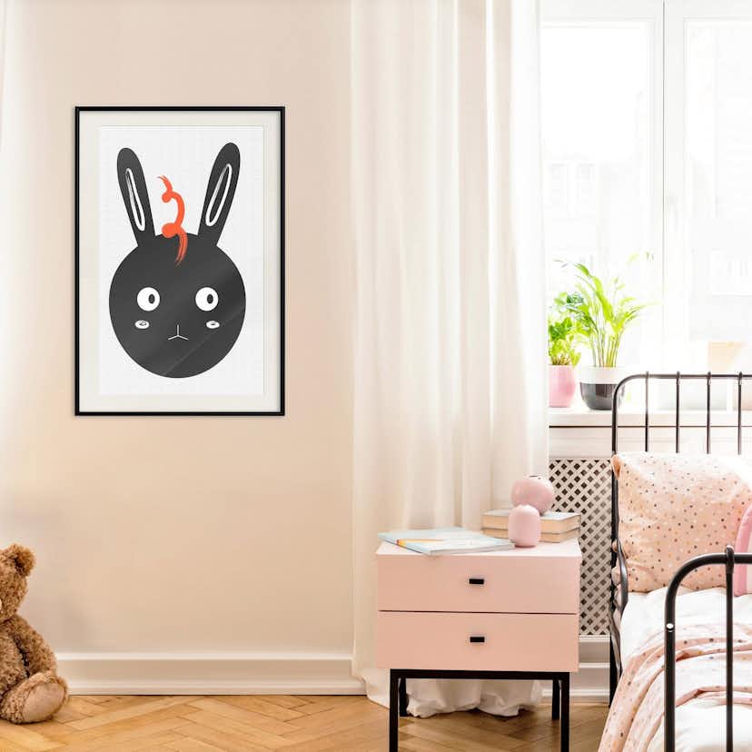 Poster Artgeist Affisch Rabbit Sees Everything