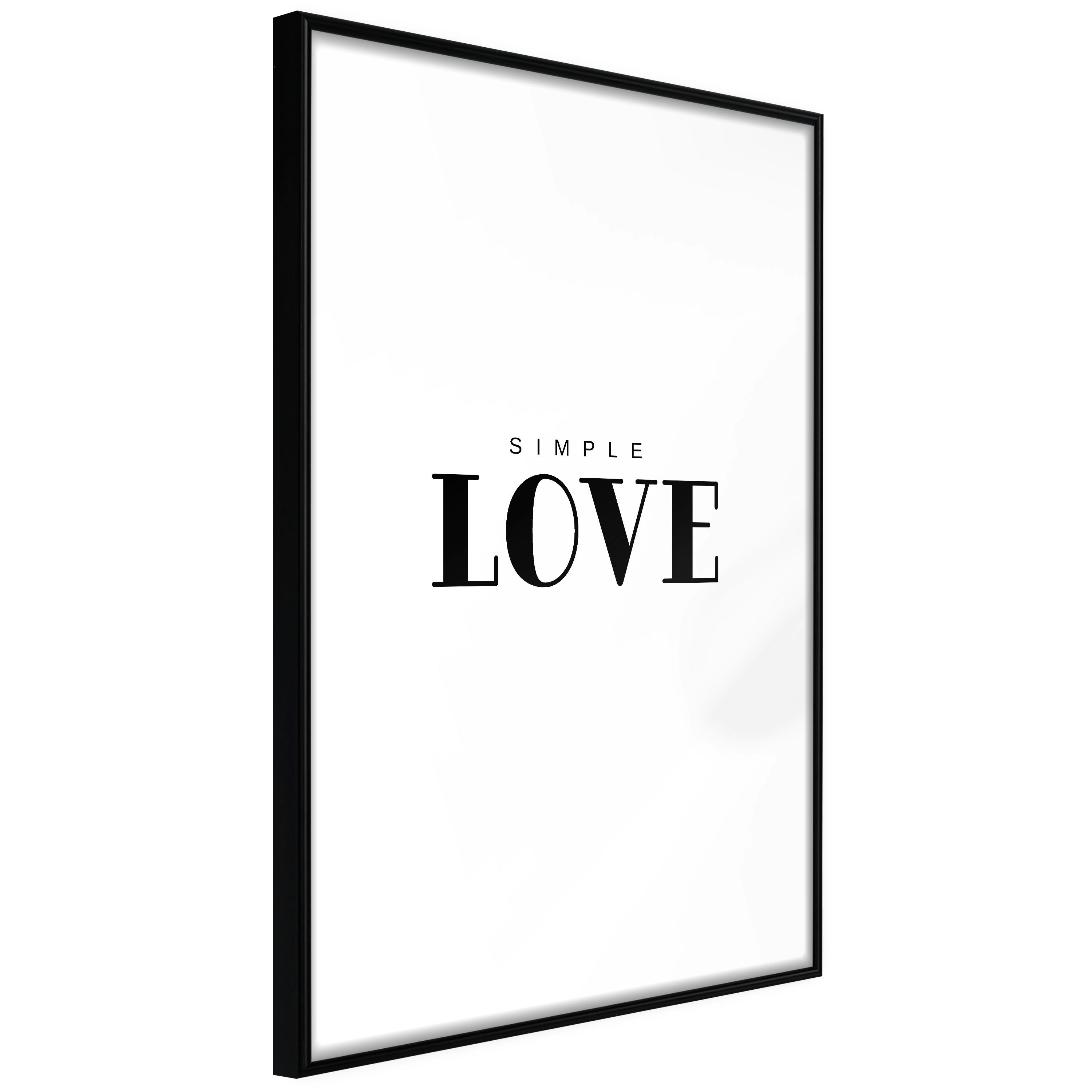 Poster Artgeist Affisch Simple Love
