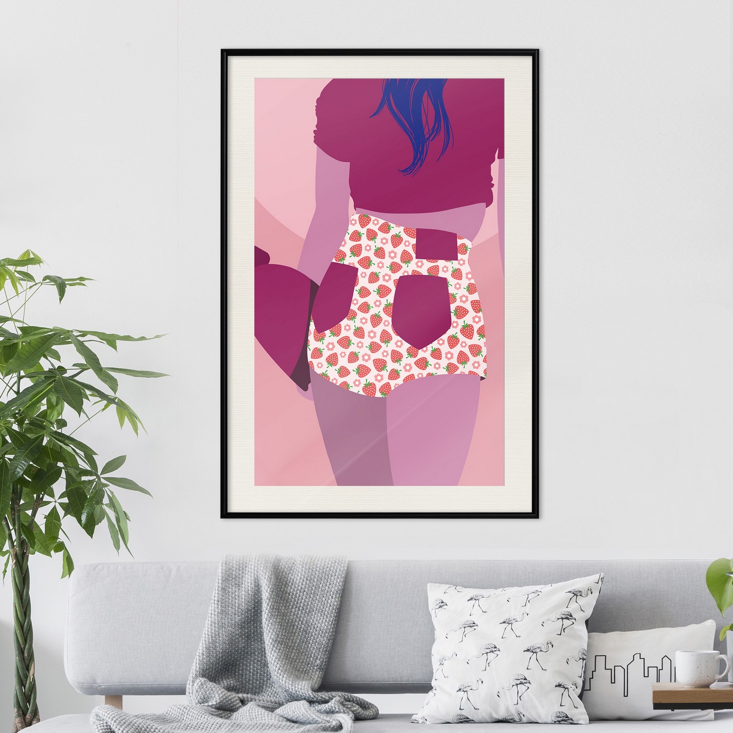 Poster Artgeist Affisch Strawberries Shorts