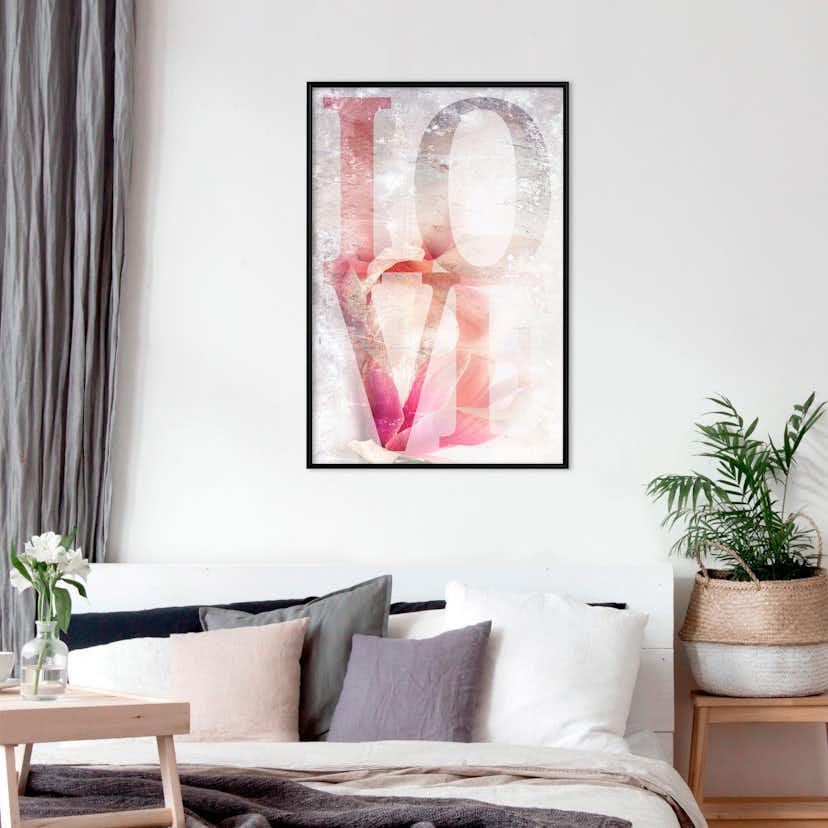 Poster Artgeist Affisch Magnolia Love