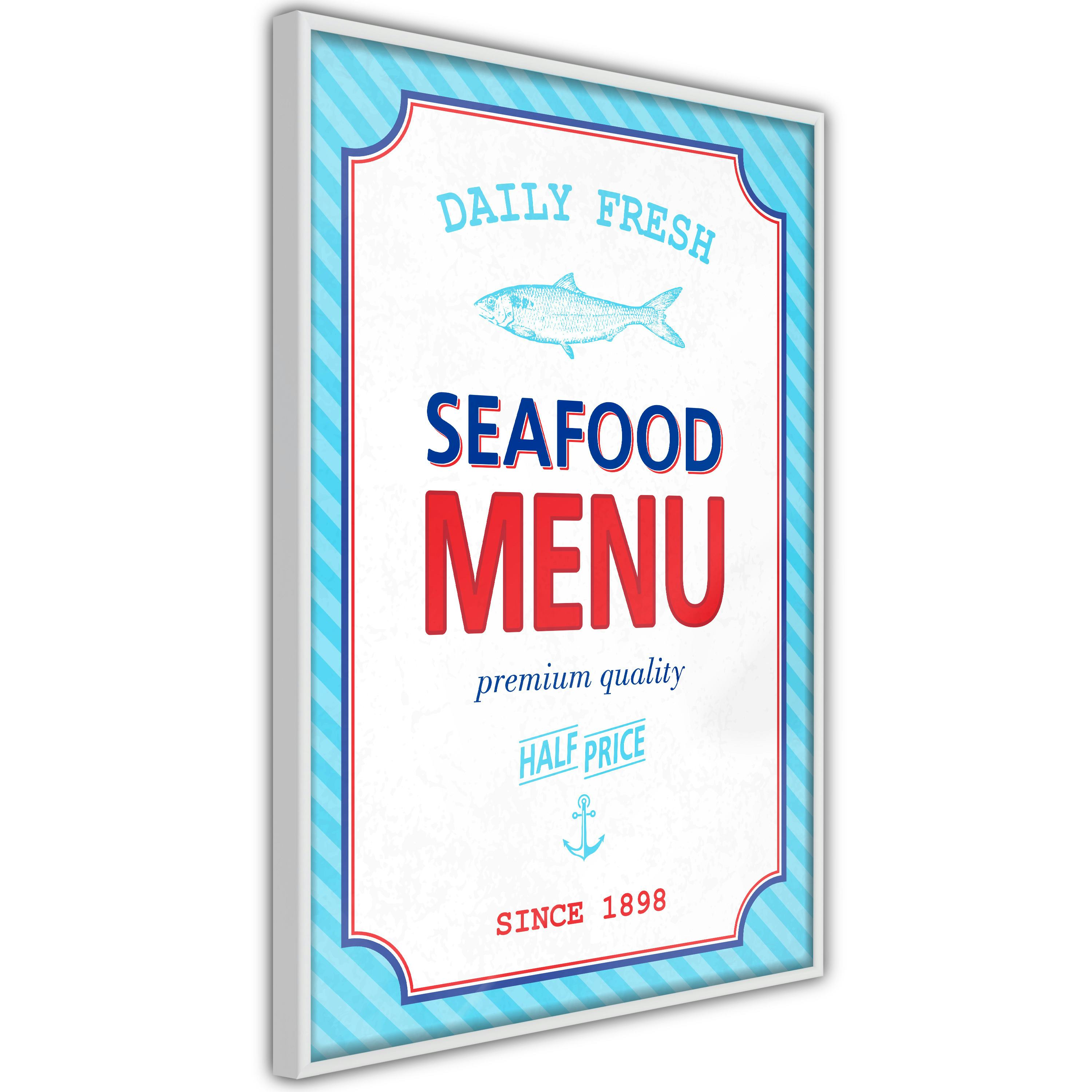 Poster Artgeist Affisch Menu