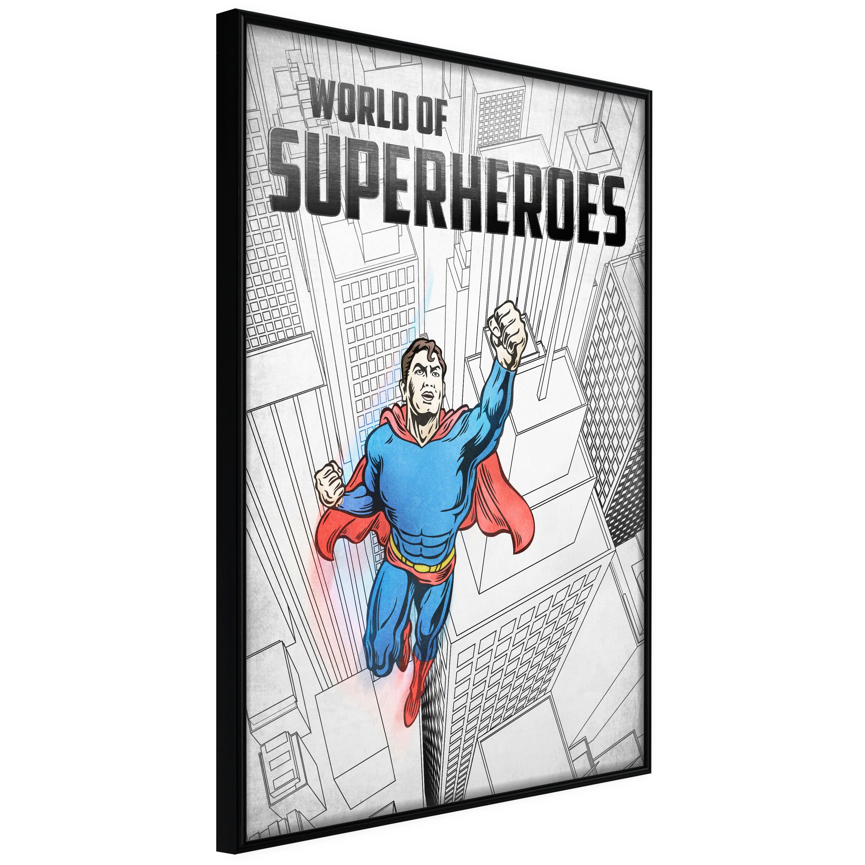 Poster Artgeist Affisch World of Superheroes