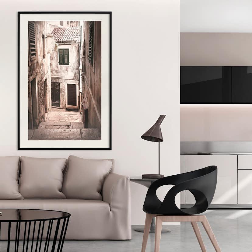 Poster Artgeist Affisch Retro Alley