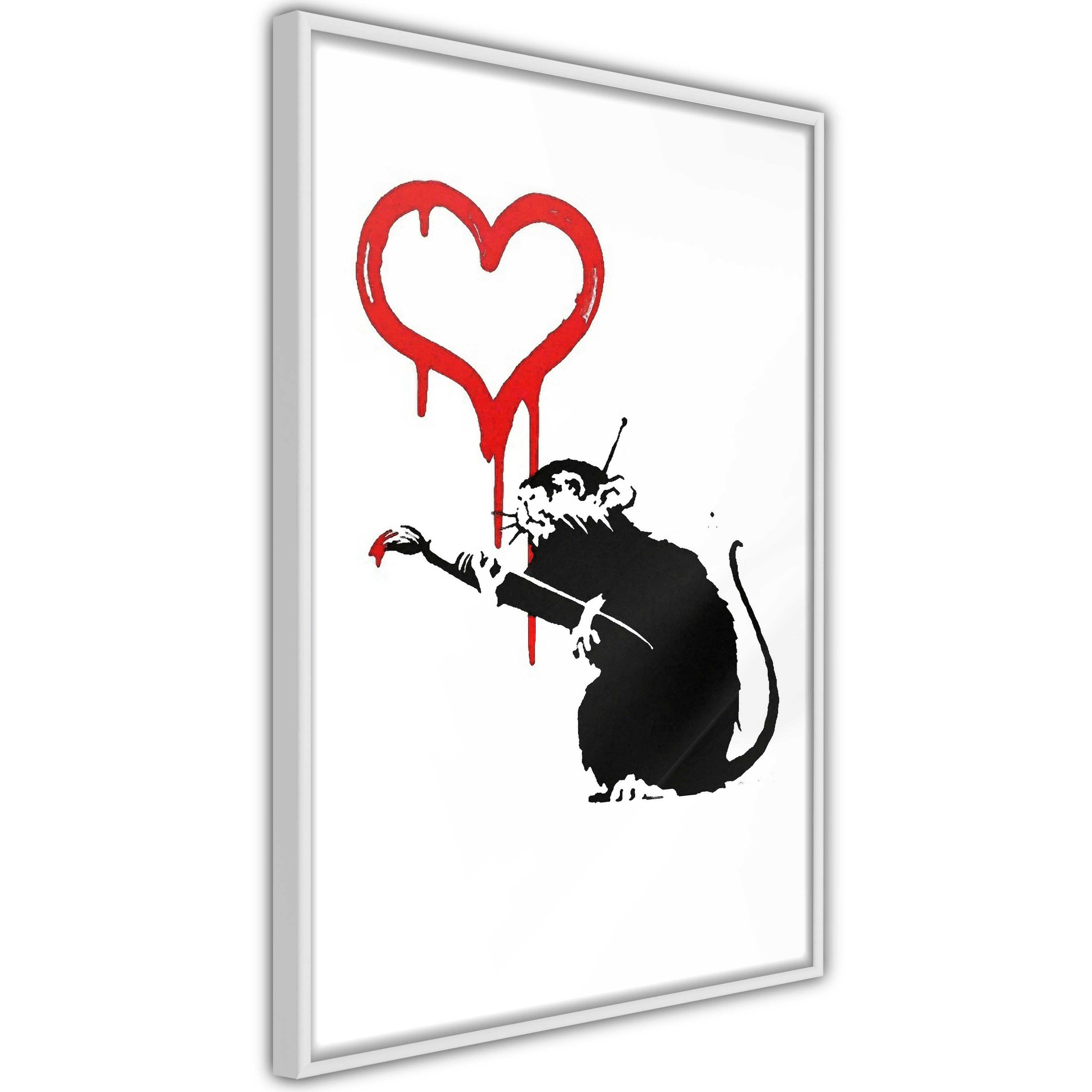 Poster Artgeist Affisch Love Rat
