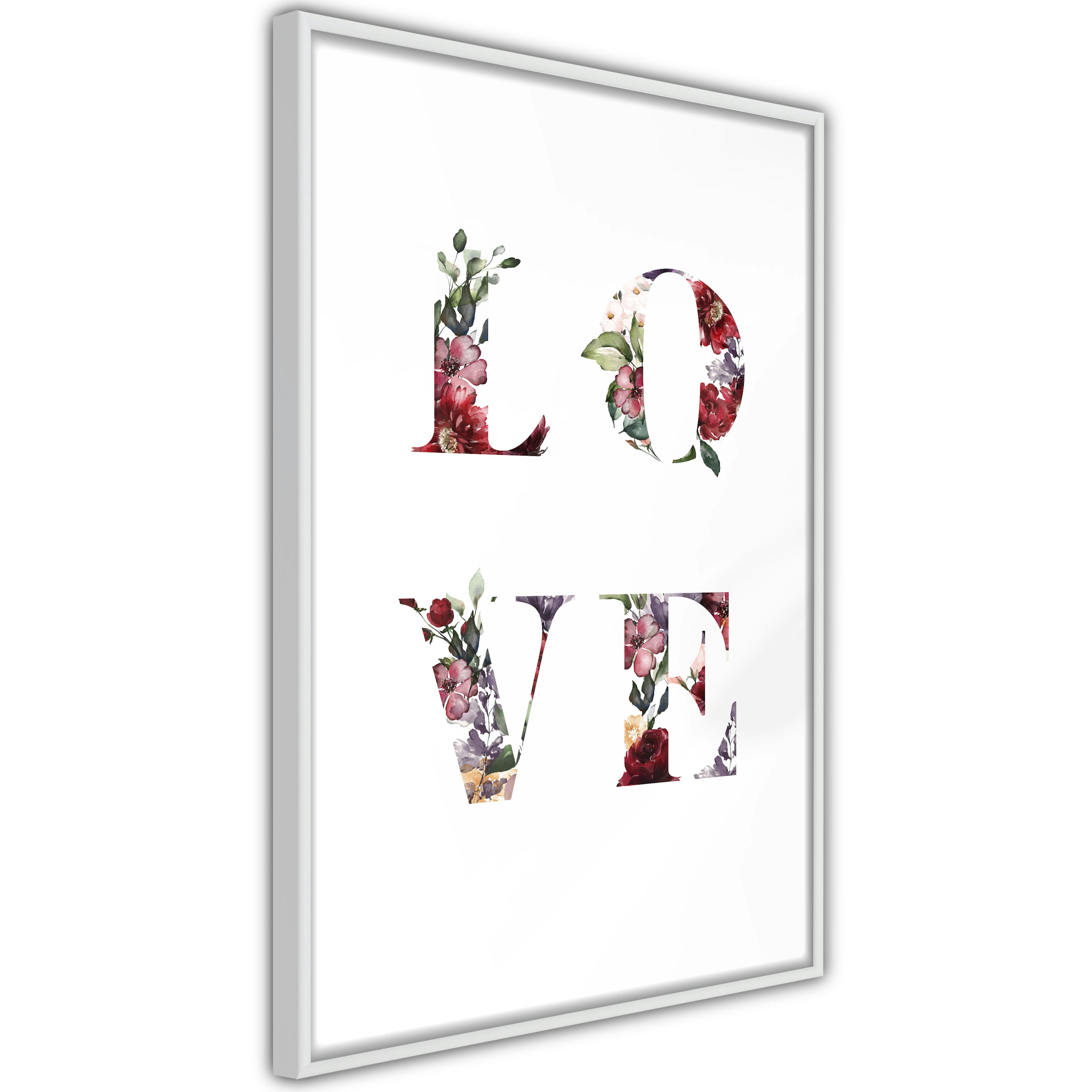 Poster Artgeist Affisch Love in Flowers