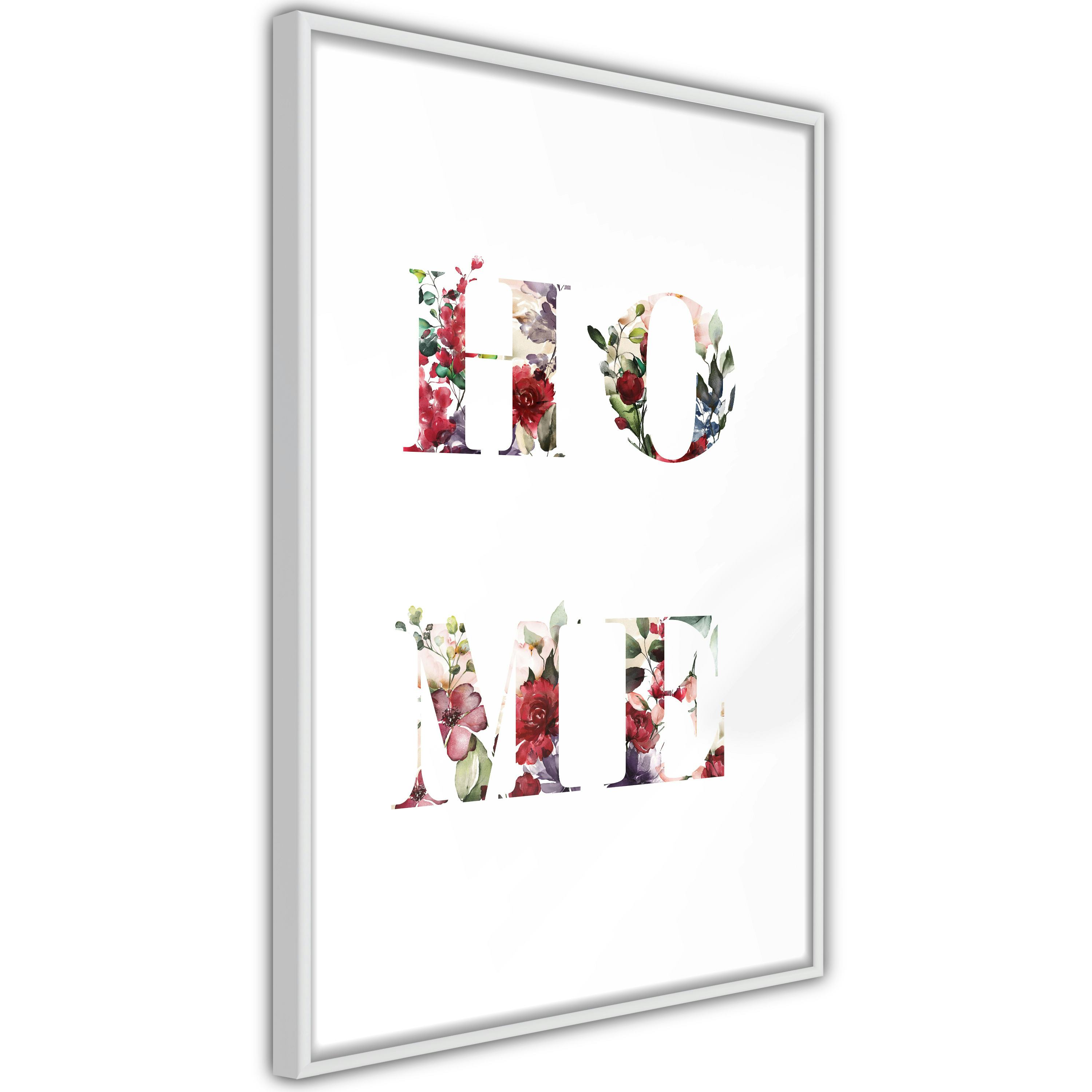 Poster Artgeist Affisch Home in Flowers