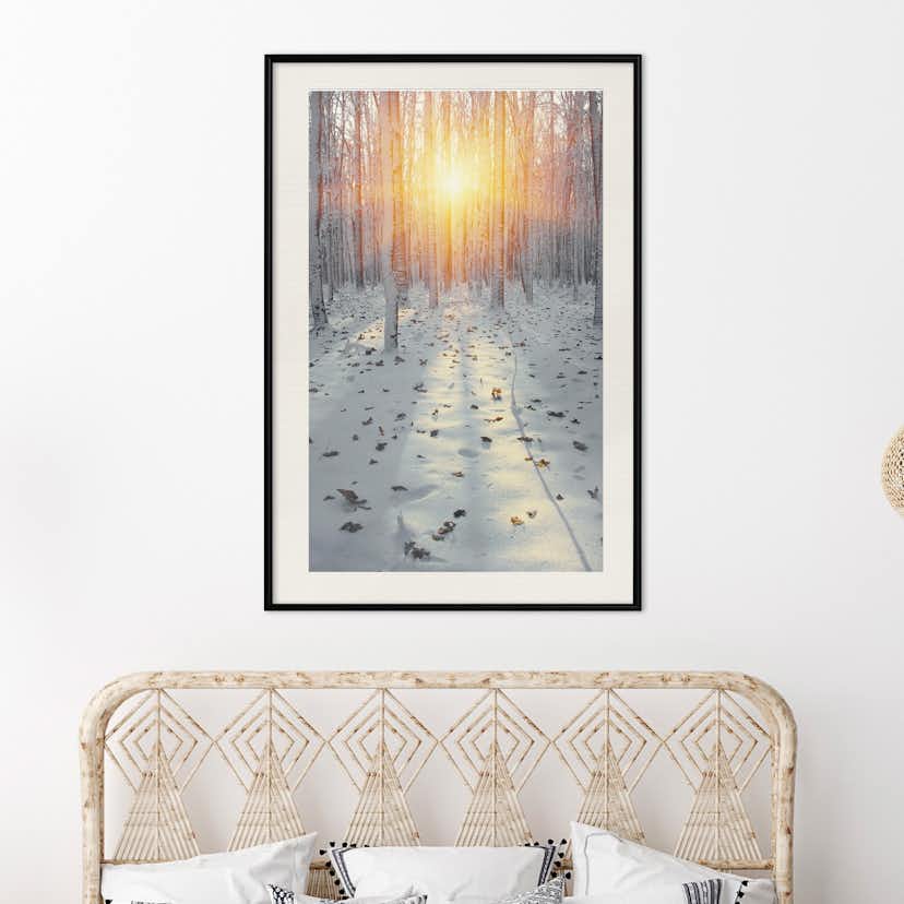 Poster Artgeist Affisch Winter Afternoon