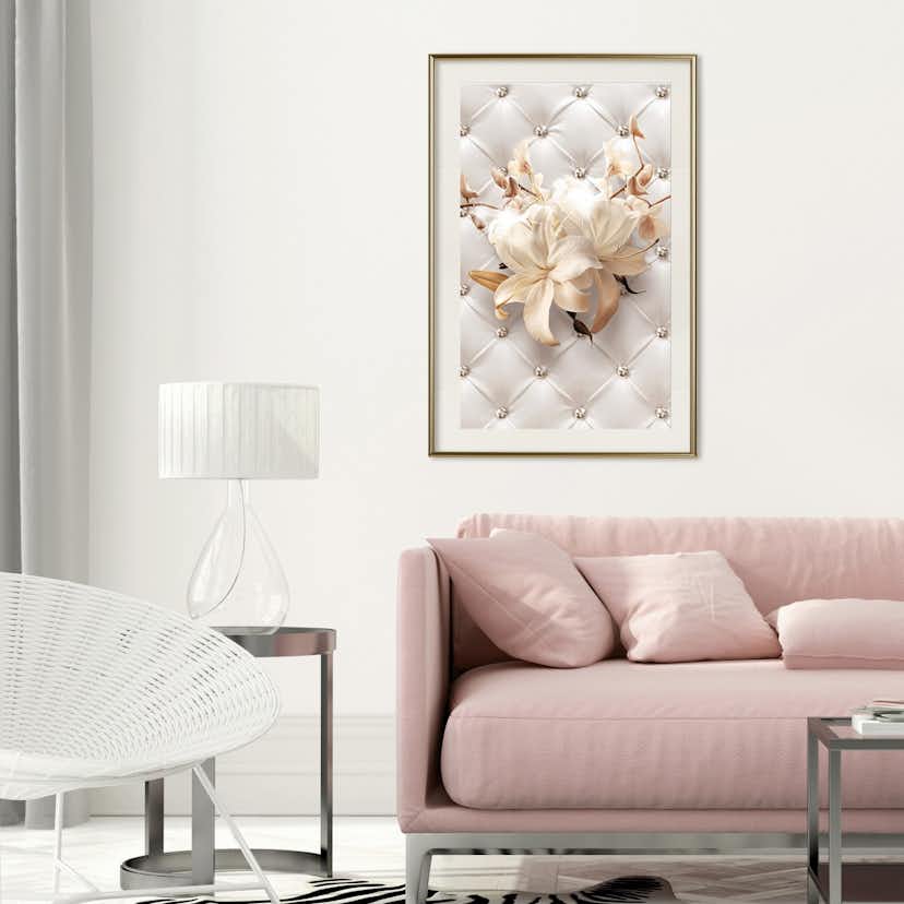 Poster Artgeist Affisch Diamond Lilies