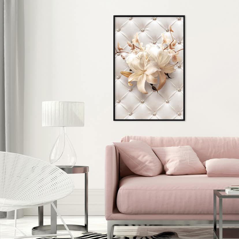 Poster Artgeist Affisch Diamond Lilies