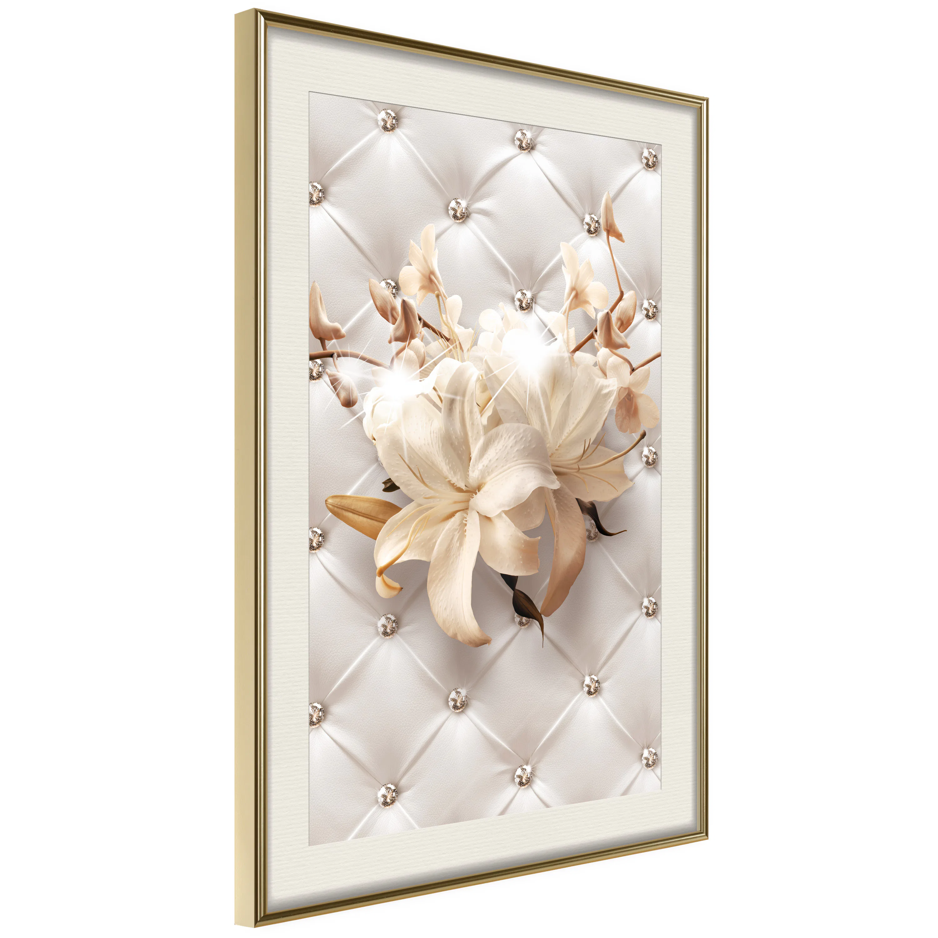 Poster Artgeist Affisch Diamond Lilies