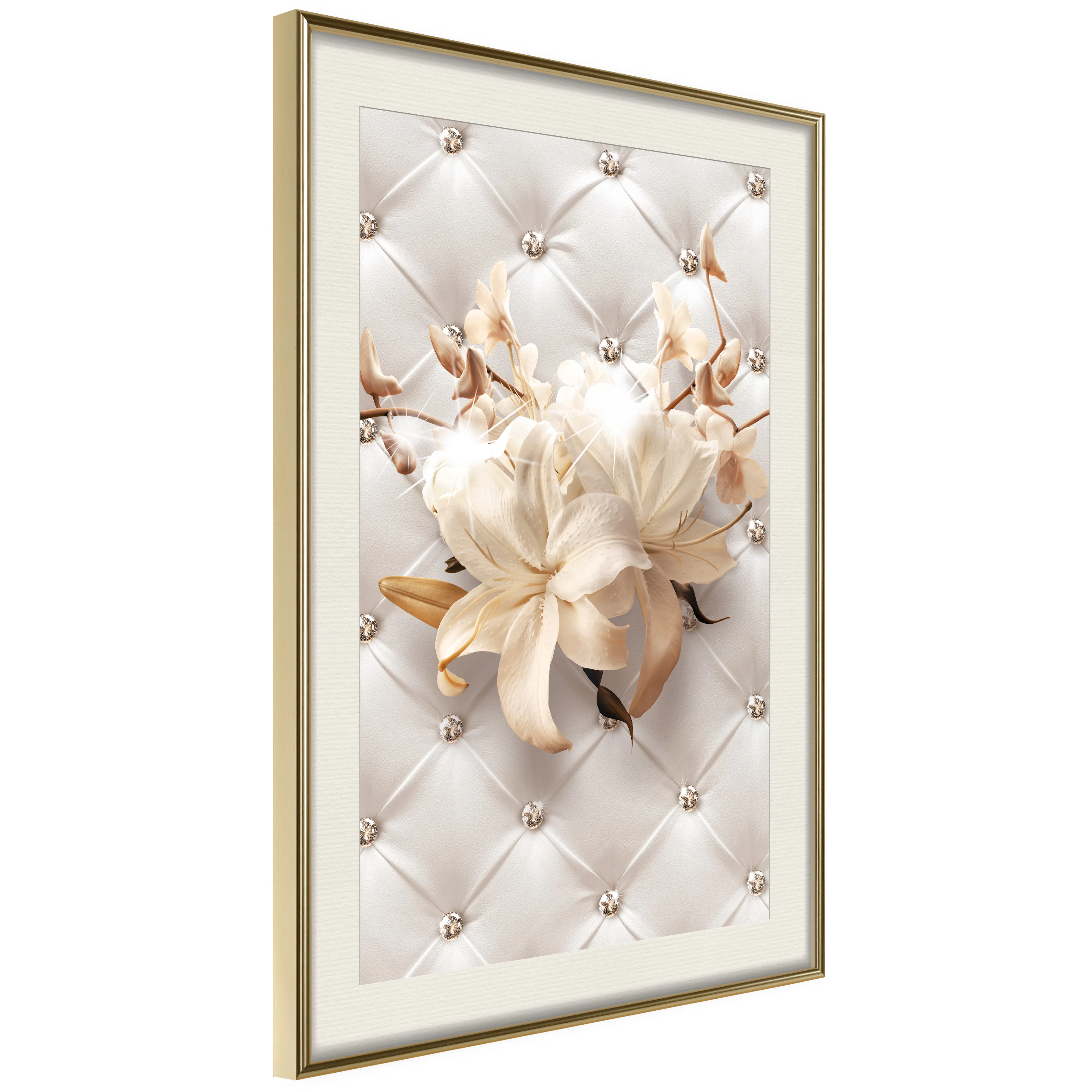 Poster Artgeist Affisch Diamond Lilies