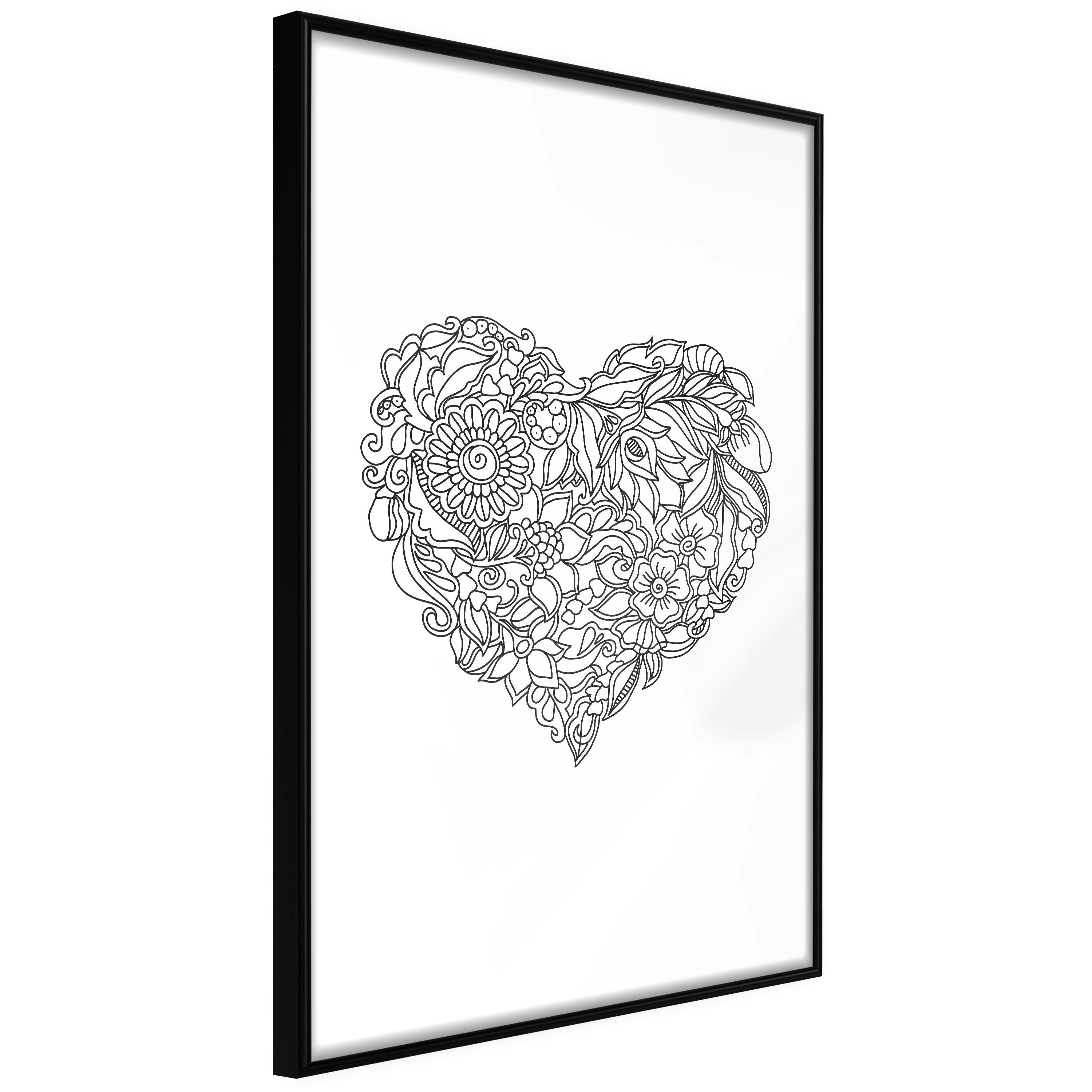 Poster Artgeist Affisch Ethnic Heart