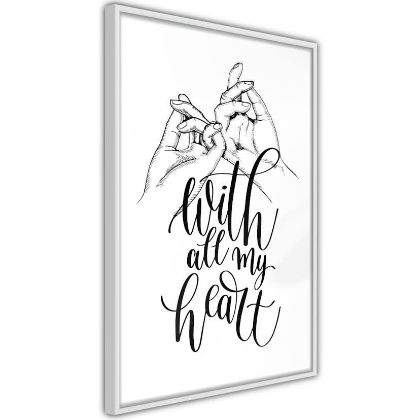 Poster Artgeist Affisch With All My Heart