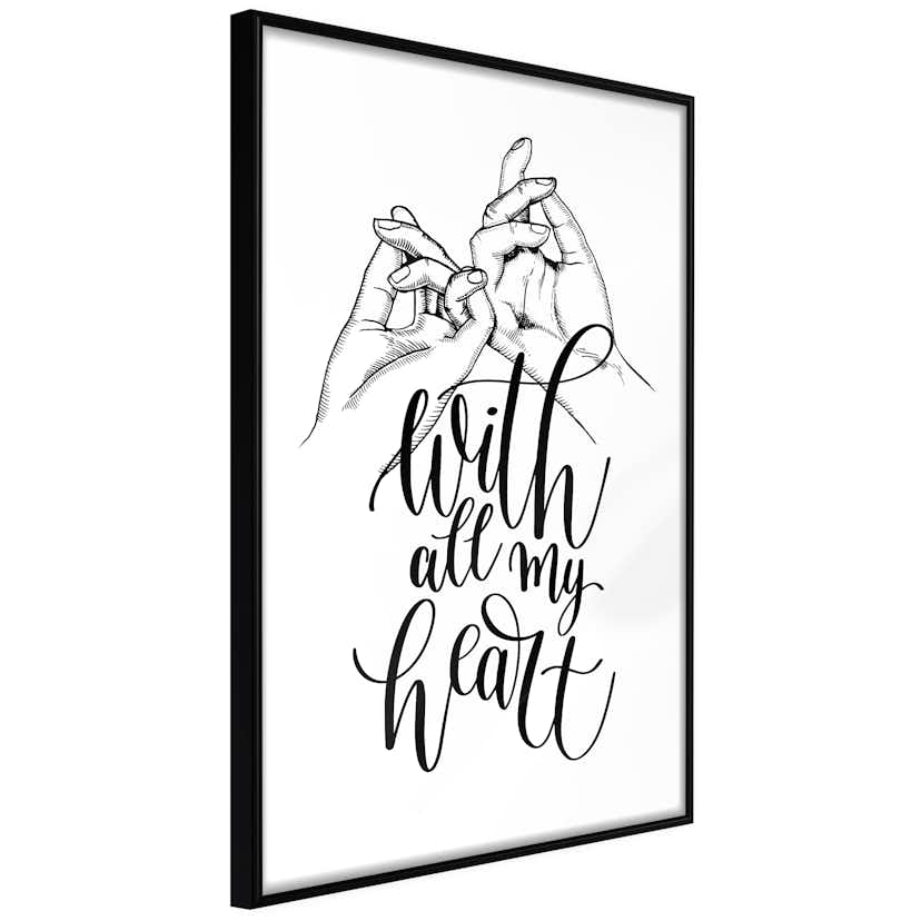 Poster Artgeist Affisch With All My Heart