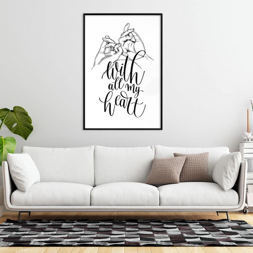 Poster Artgeist Affisch With All My Heart