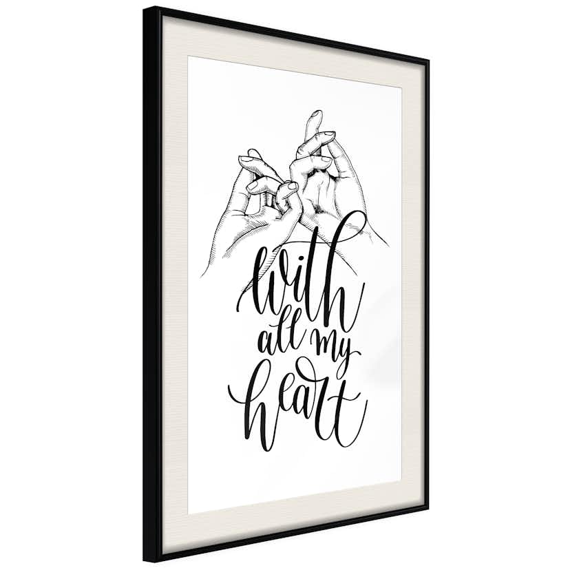 Poster Artgeist Affisch With All My Heart