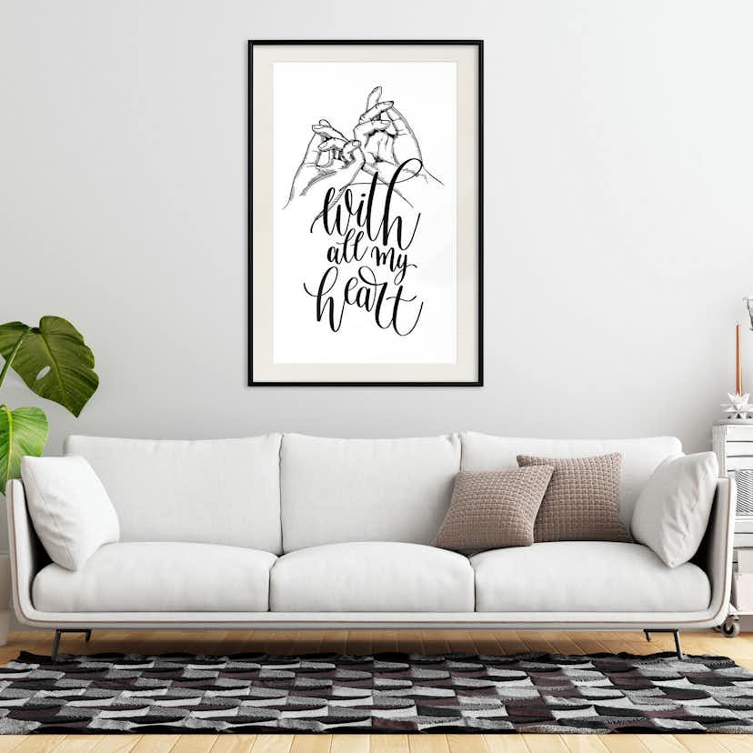 Poster Artgeist Affisch With All My Heart