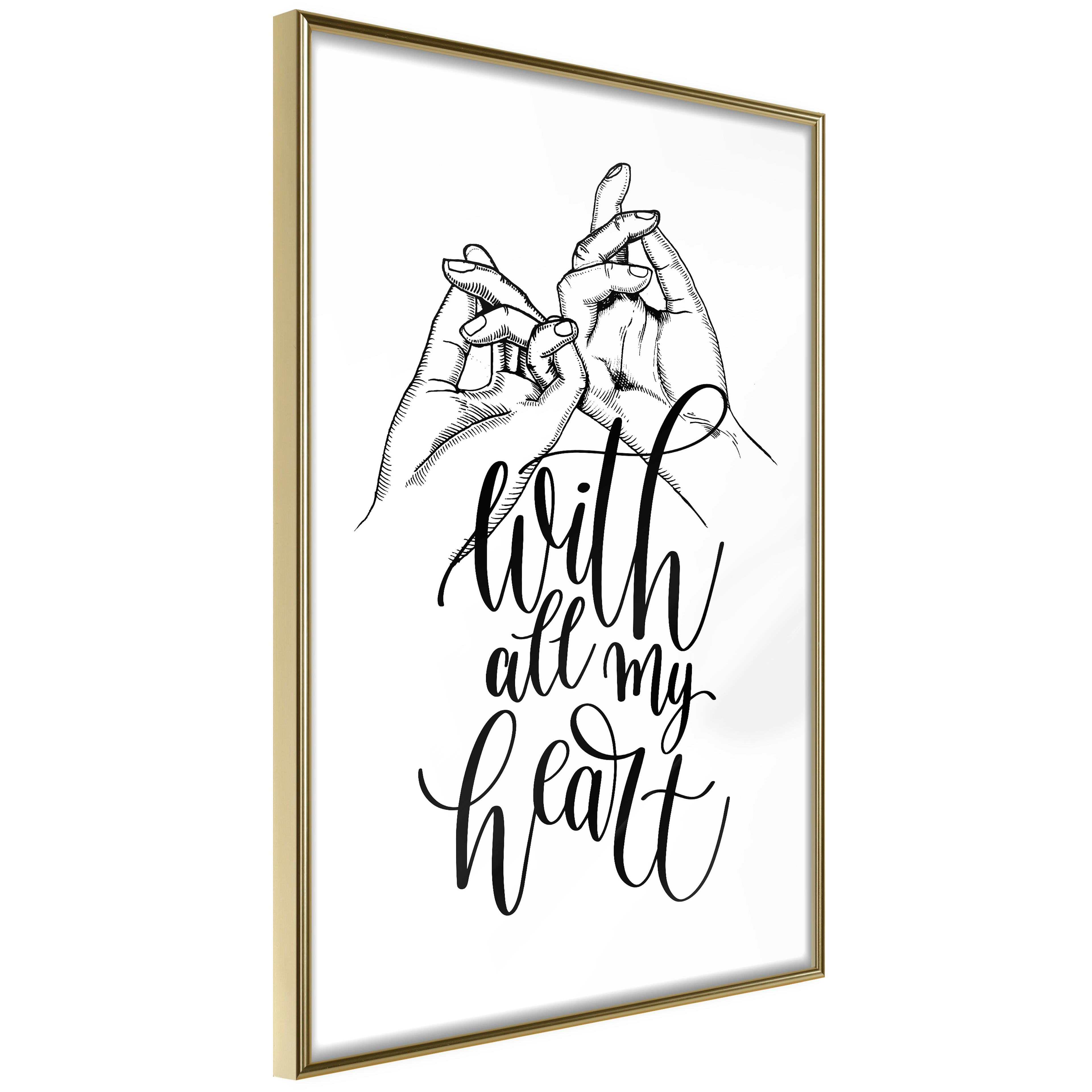 Poster Artgeist Affisch With All My Heart