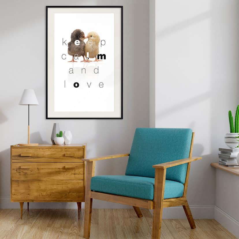 Poster Artgeist Affisch Keep Calm and Love