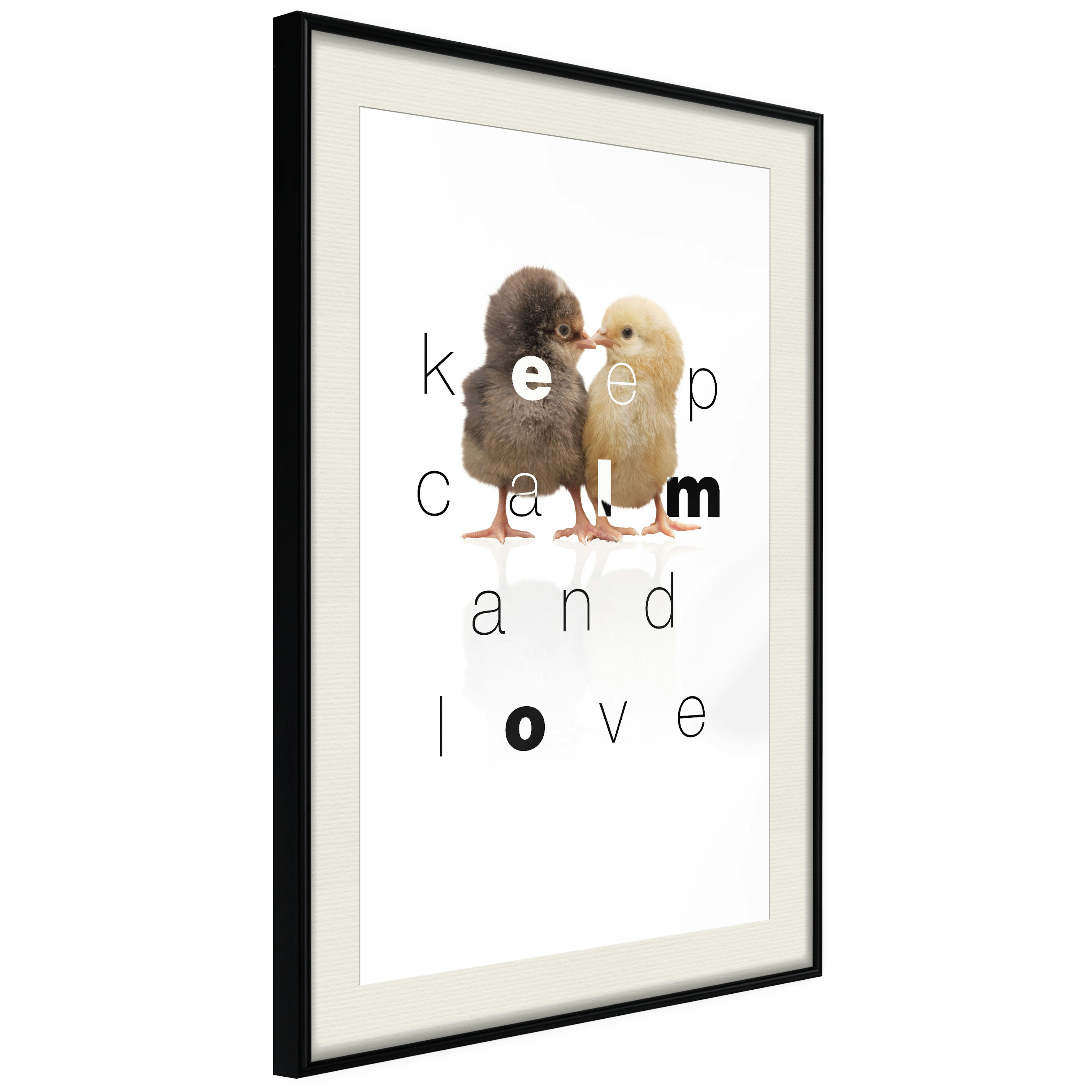 Poster Artgeist Affisch Keep Calm and Love