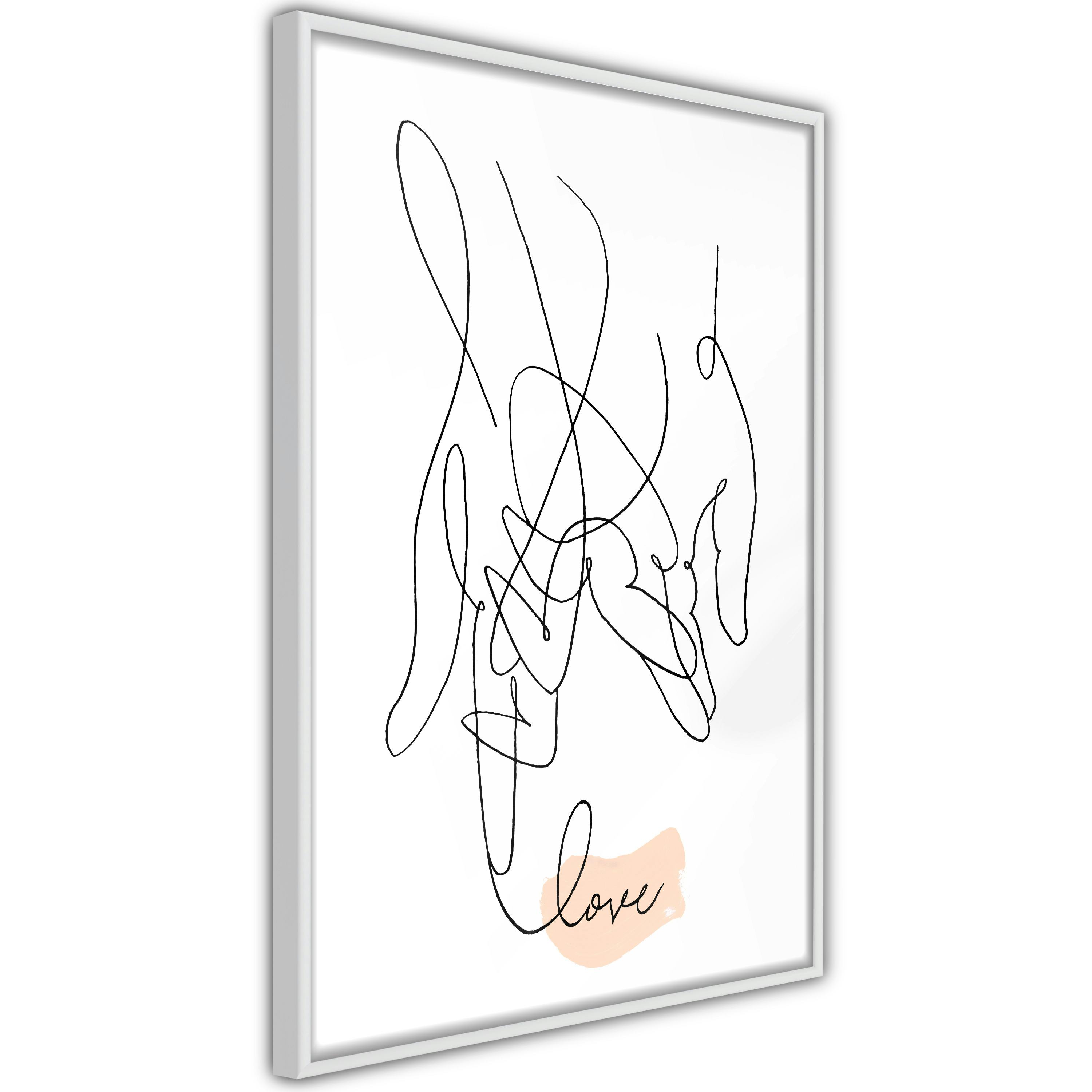 Poster Artgeist Affisch Tangled Love