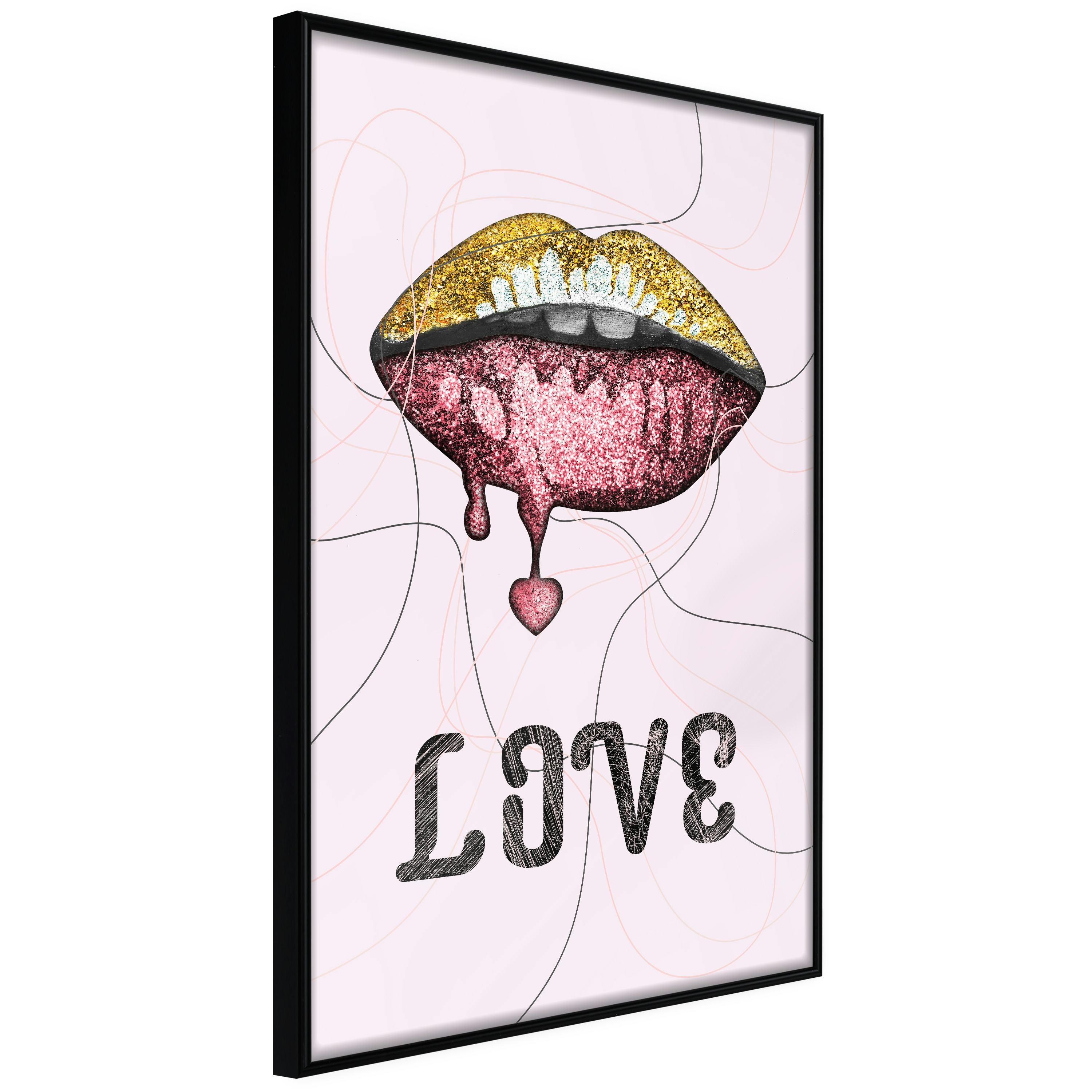 Poster Artgeist Affisch Liquid Lips