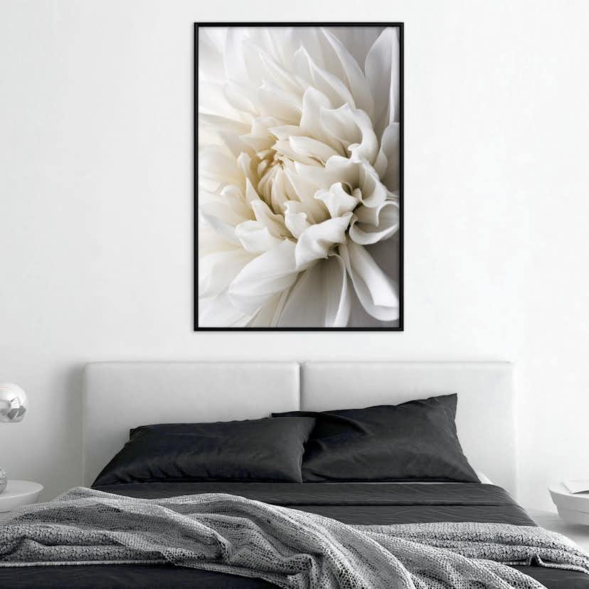 Poster Artgeist Affisch White Dahlia