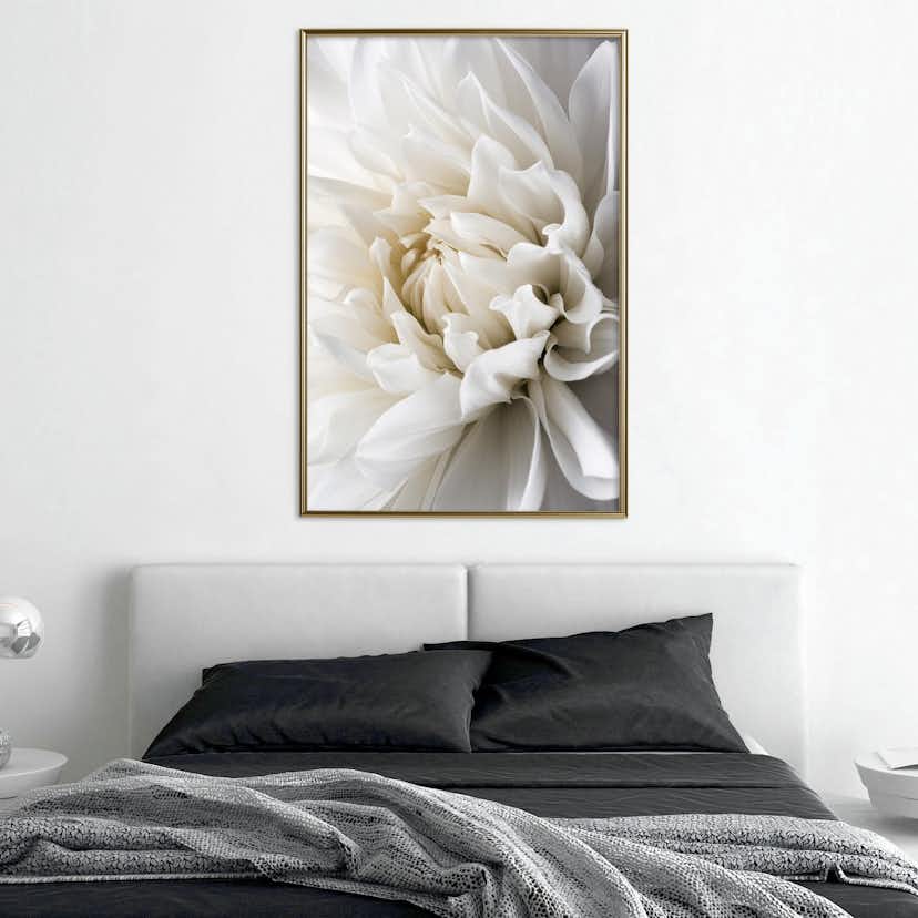 Poster Artgeist Affisch White Dahlia
