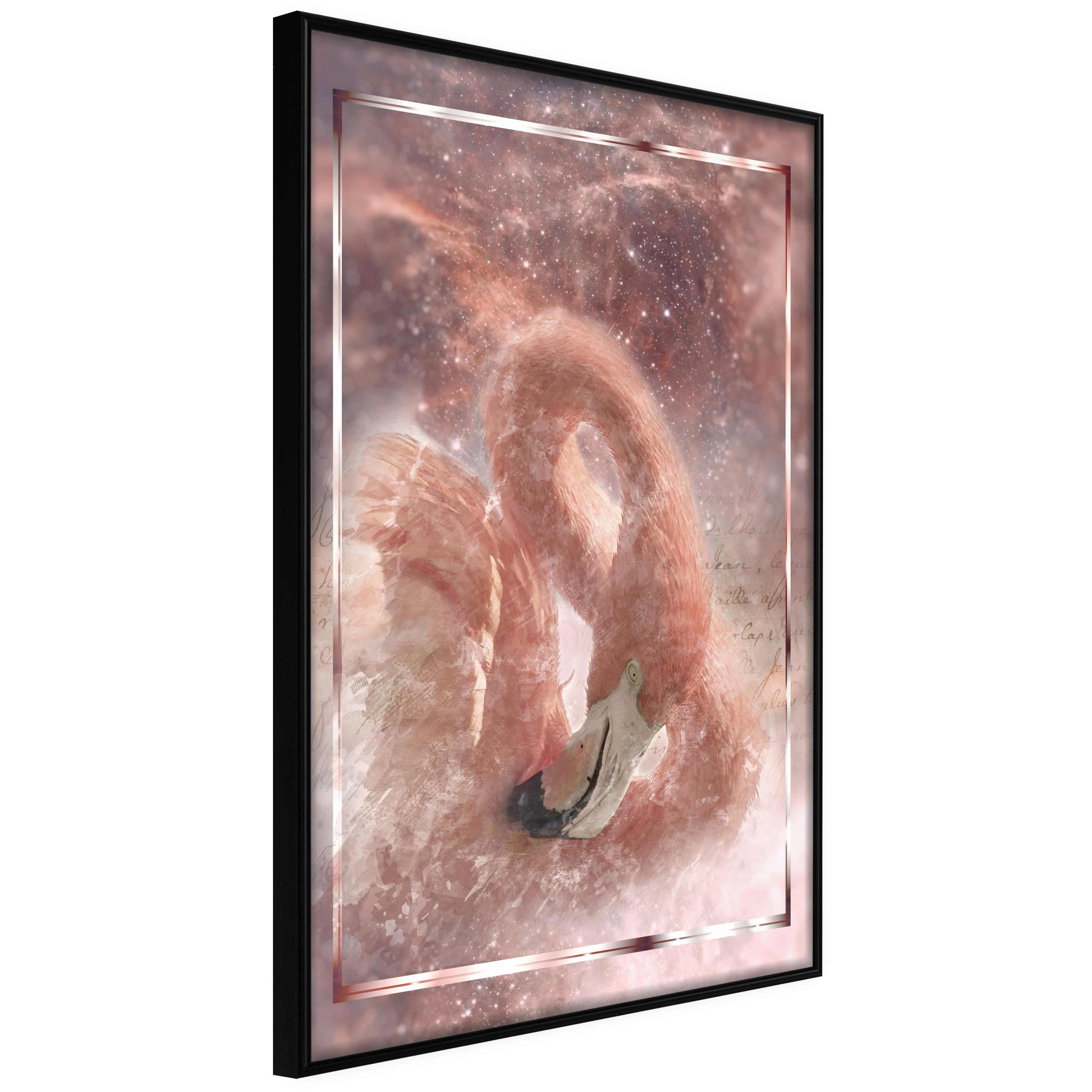 Poster Artgeist Affisch Space Flamingo