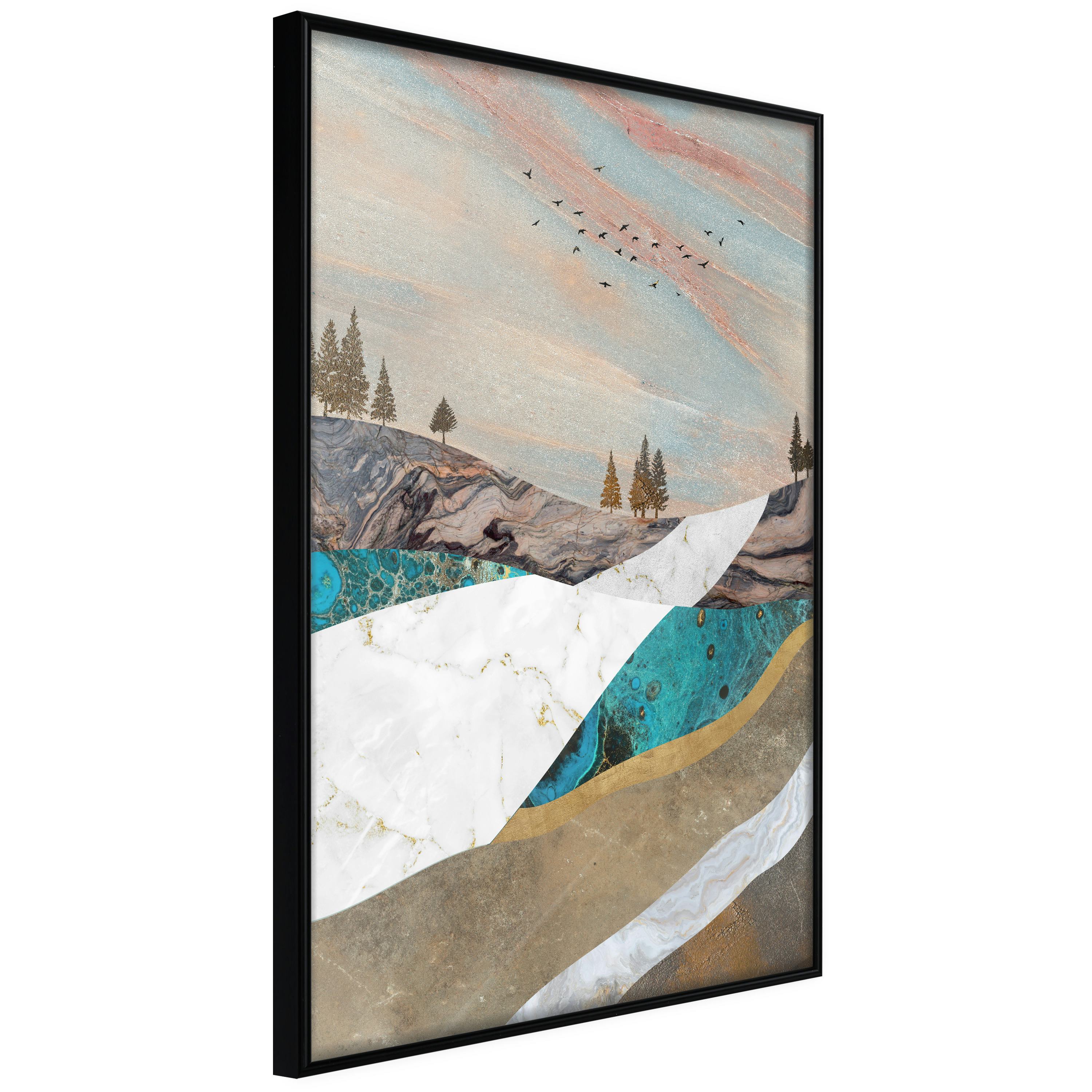 Poster Artgeist Affisch Mountains and Valleys